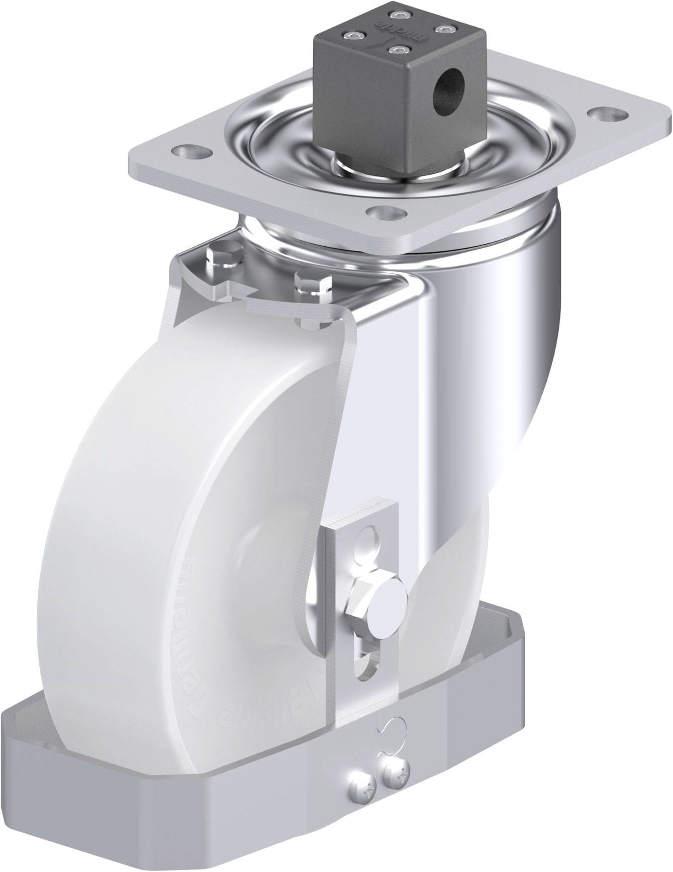 Blickle 939969 LH-PO 160G-CS13-FS Acéllemez forgógörgő KerékØ: 160 mm Teherbírás (max.): 450 kg 1 db