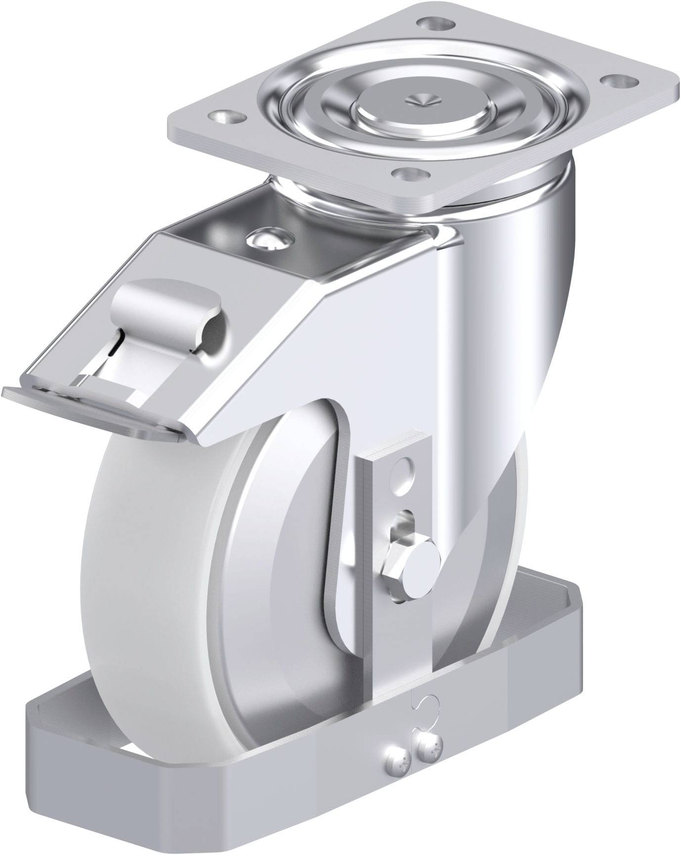 Blickle 939994 LH-PO 175G-FI-FA-FS Acéllemez forgógörgő KerékØ: 175 mm Teherbírás (max.): 500 kg 1 db
