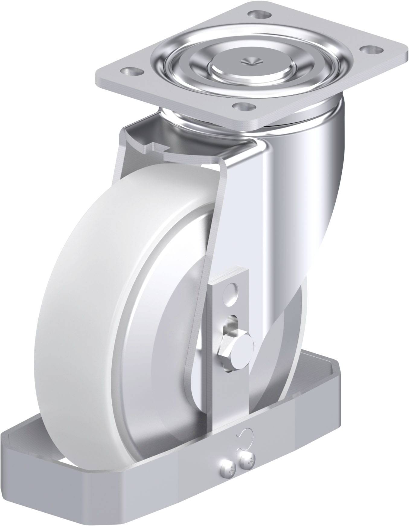 Blickle 939997 LH-PO 175K-FA-FS Acéllemez forgógörgő KerékØ: 175 mm Teherbírás (max.): 500 kg 1 db