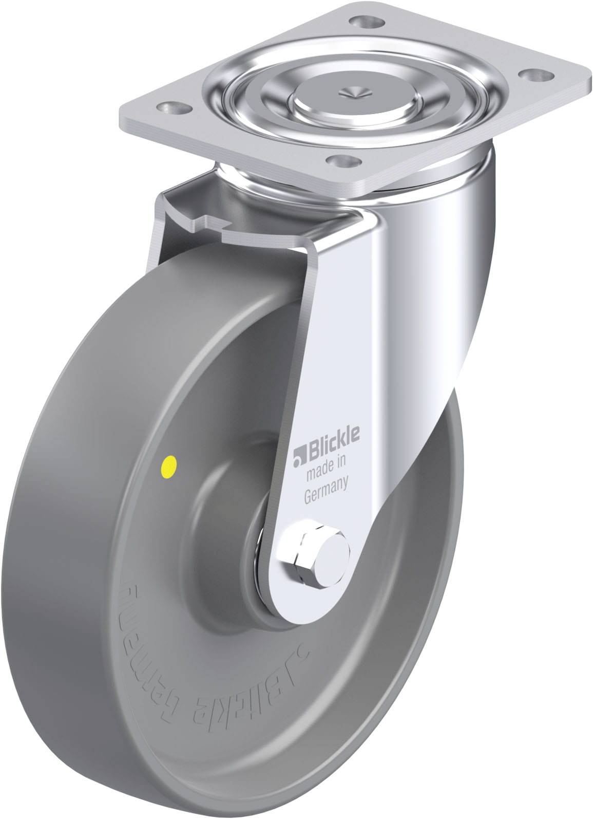Blickle 842346 LH-PO 200K-ELS Acéllemez forgógörgő KerékØ: 200 mm Teherbírás (max.): 600 kg 1 db