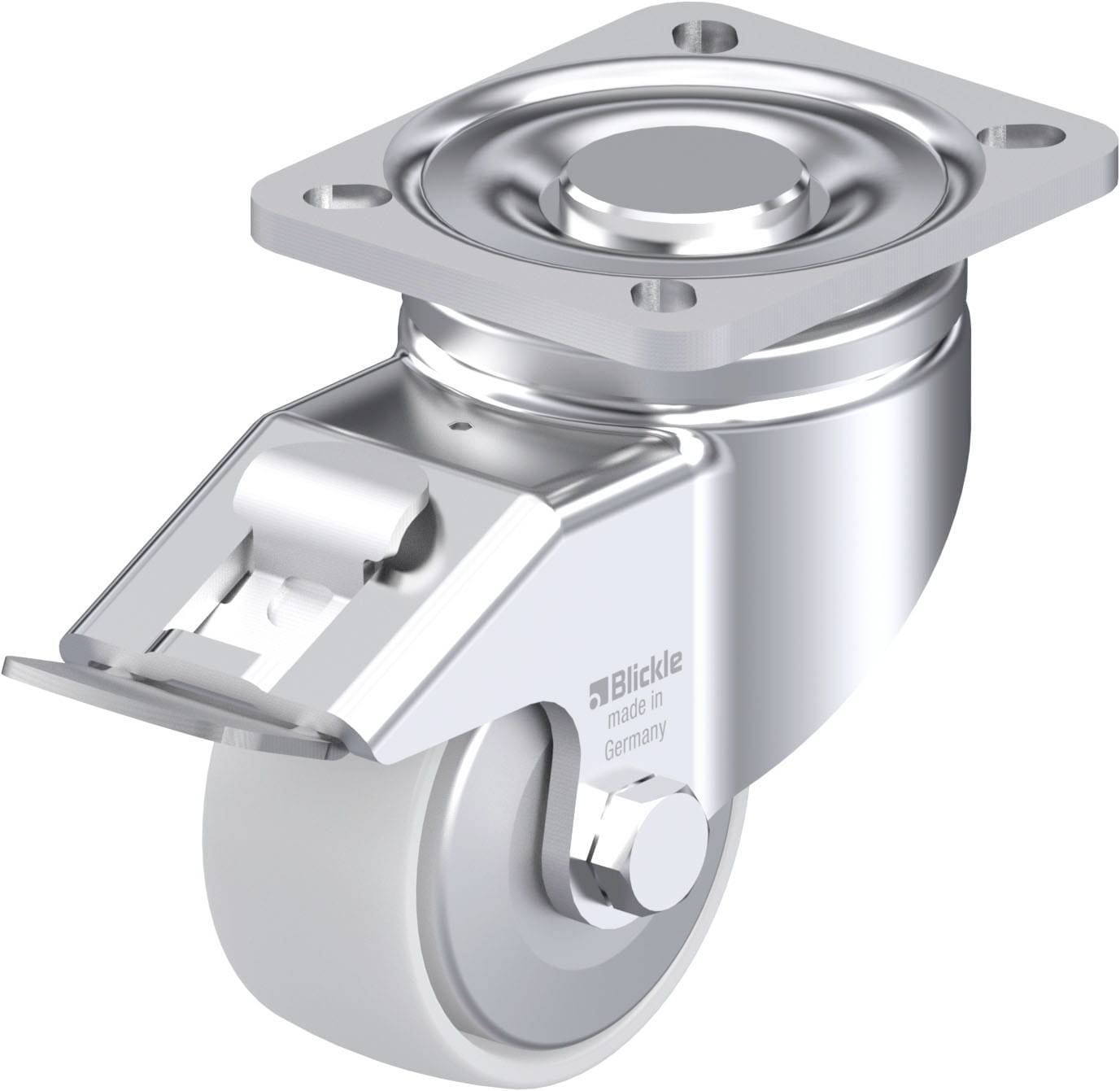Blickle 852772 LH-PO 82G-FI-FA Acéllemez forgógörgő KerékØ: 80 mm Teherbírás (max.): 230 kg 1 db