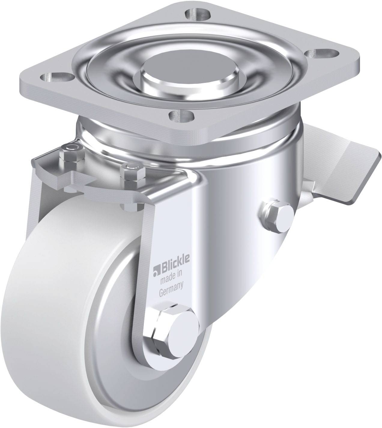 Blickle 852778 LH-PO 82K-ST-FA Acéllemez forgógörgő KerékØ: 80 mm Teherbírás (max.): 250 kg 1 db