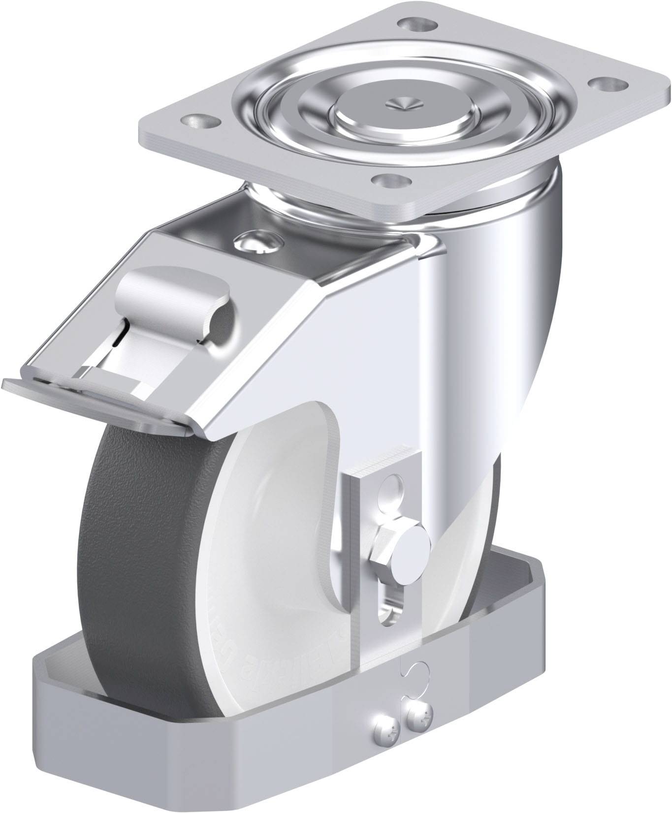 Blickle 939102 LH-POTH 160R-FI-FS Acéllemez forgógörgő KerékØ: 160 mm Teherbírás (max.): 550 kg 1 db