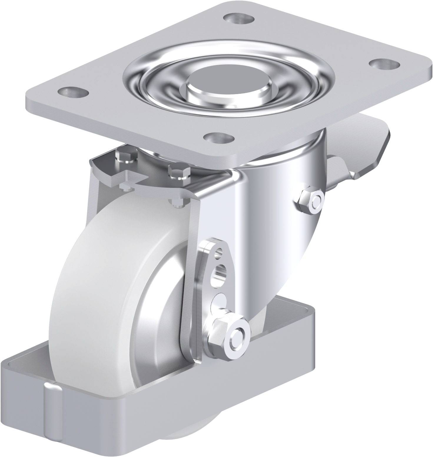 Blickle 940048 LH-SPO 100G-3-ST-FA-FS Acéllemez forgógörgő KerékØ: 100 mm Teherbírás (max.): 500 kg 1 db