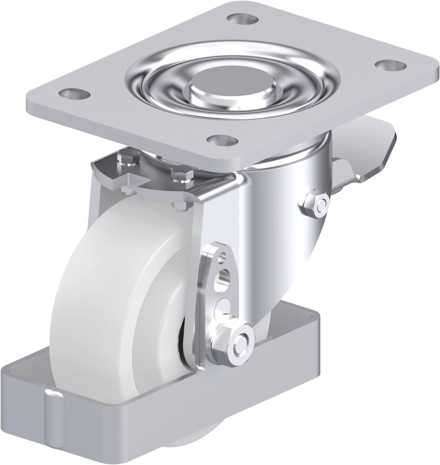 Blickle 940056 LH-SPO 100K-3-ST-FS Acéllemez forgógörgő KerékØ: 100 mm Teherbírás (max.): 500 kg 1 db