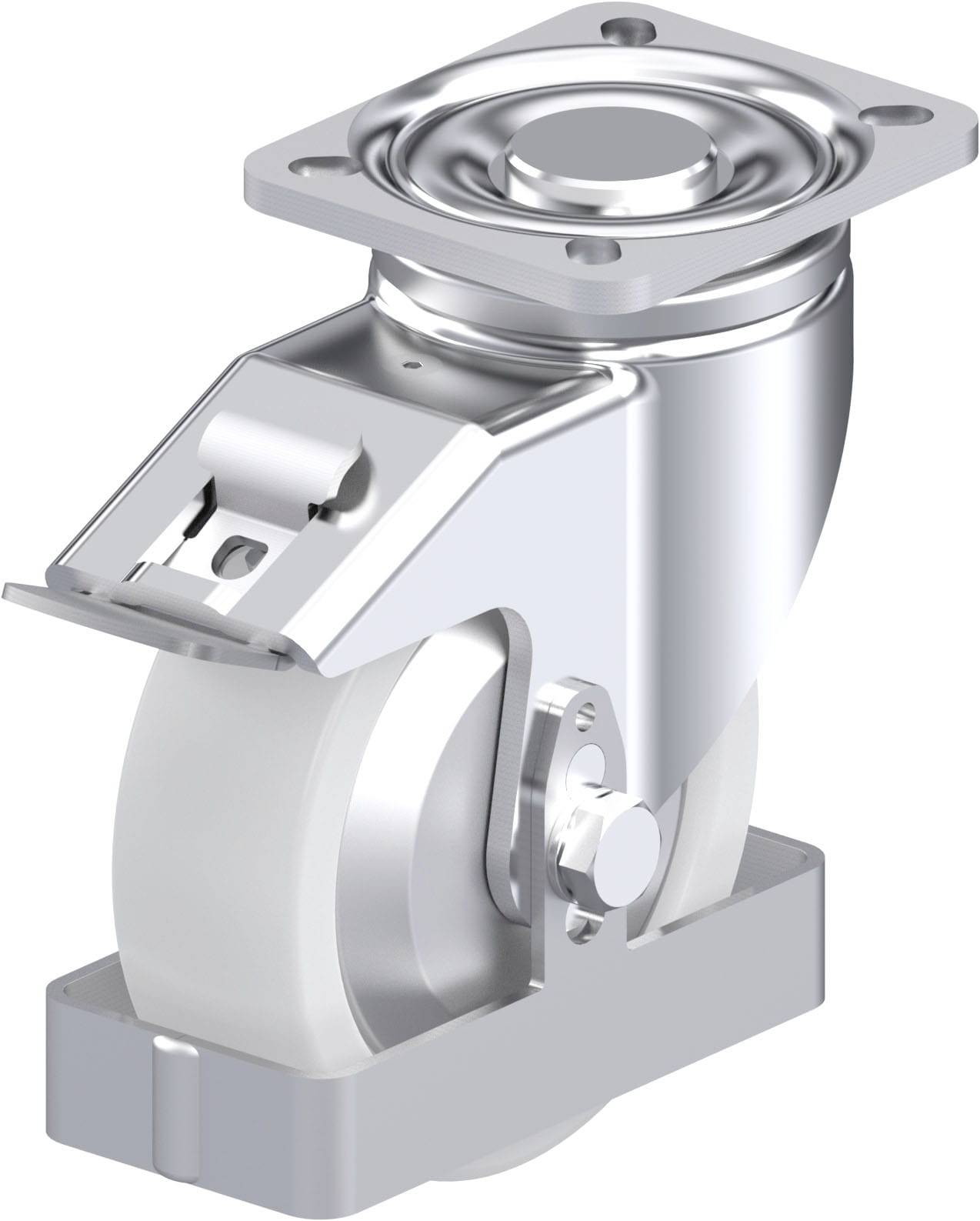 Blickle 940060 LH-SPO 125G-1-FI-FA-FS Acéllemez forgógörgő KerékØ: 125 mm Teherbírás (max.): 700 kg 1 db