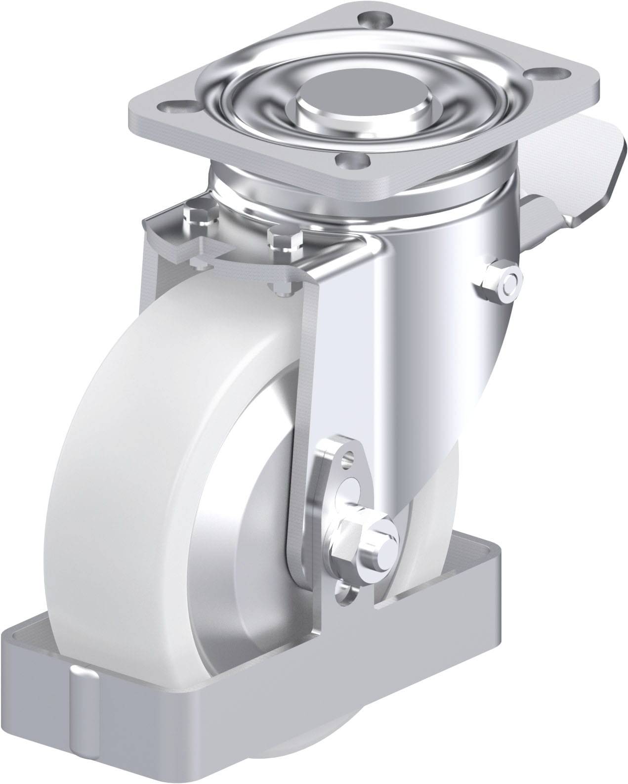 Blickle 940062 LH-SPO 125G-1-ST-FA-FS Acéllemez forgógörgő KerékØ: 125 mm Teherbírás (max.): 700 kg 1 db