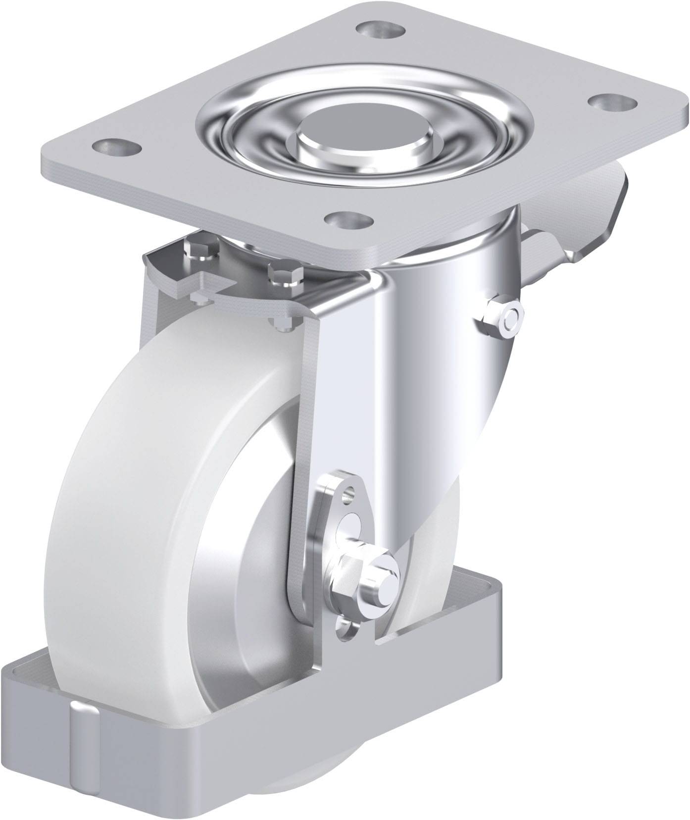 Blickle 940067 LH-SPO 125G-3-ST-FA-FS Acéllemez forgógörgő KerékØ: 125 mm Teherbírás (max.): 700 kg 1 db