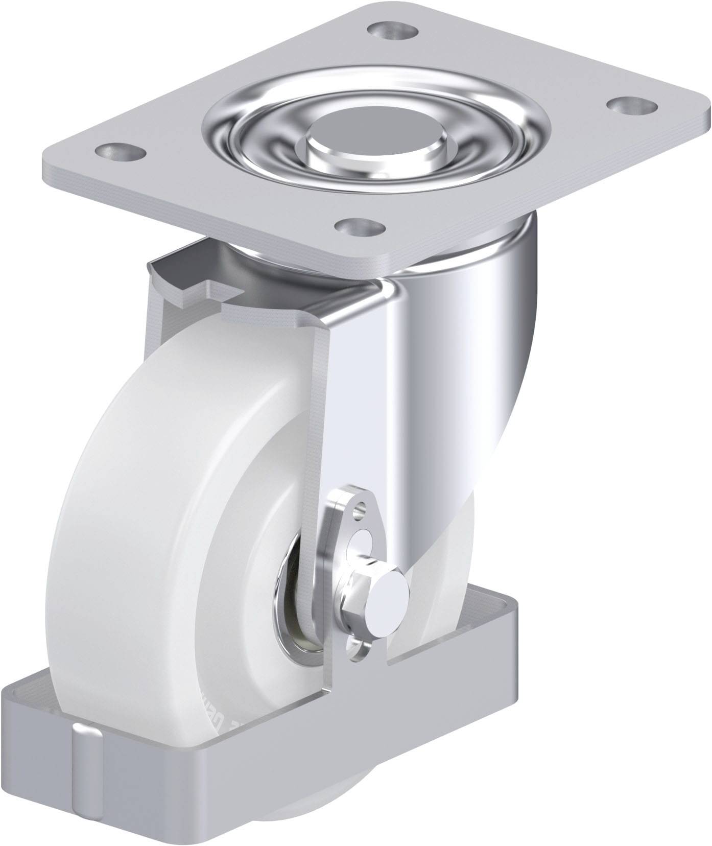 Blickle 940071 LH-SPO 125K-3-FS Acéllemez forgógörgő KerékØ: 125 mm Teherbírás (max.): 700 kg 1 db