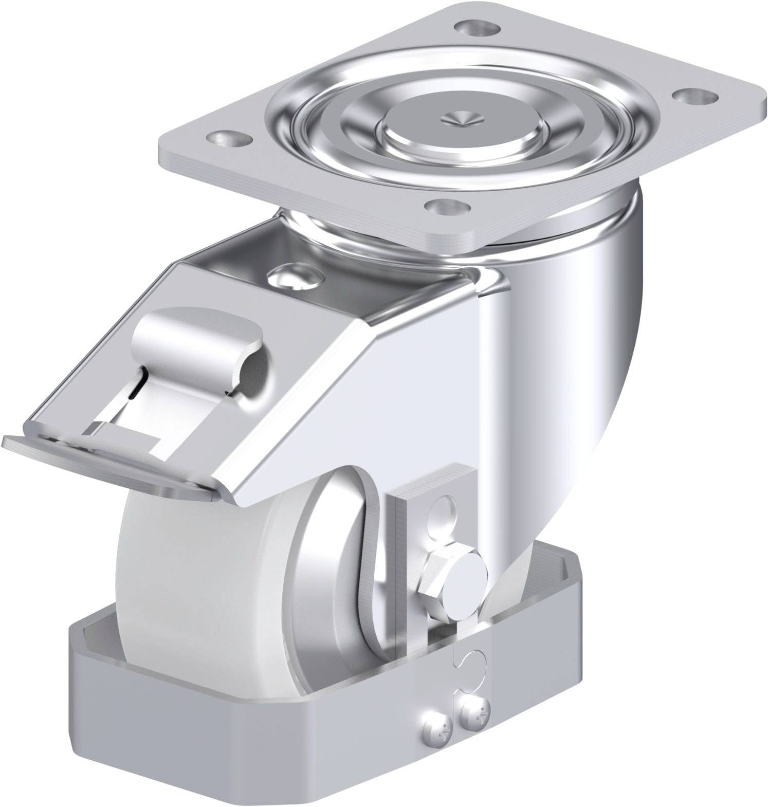 Blickle 940080 LH-SPO 127G-FI-FA-FS Acéllemez forgógörgő KerékØ: 125 mm Teherbírás (max.): 750 kg 1 db