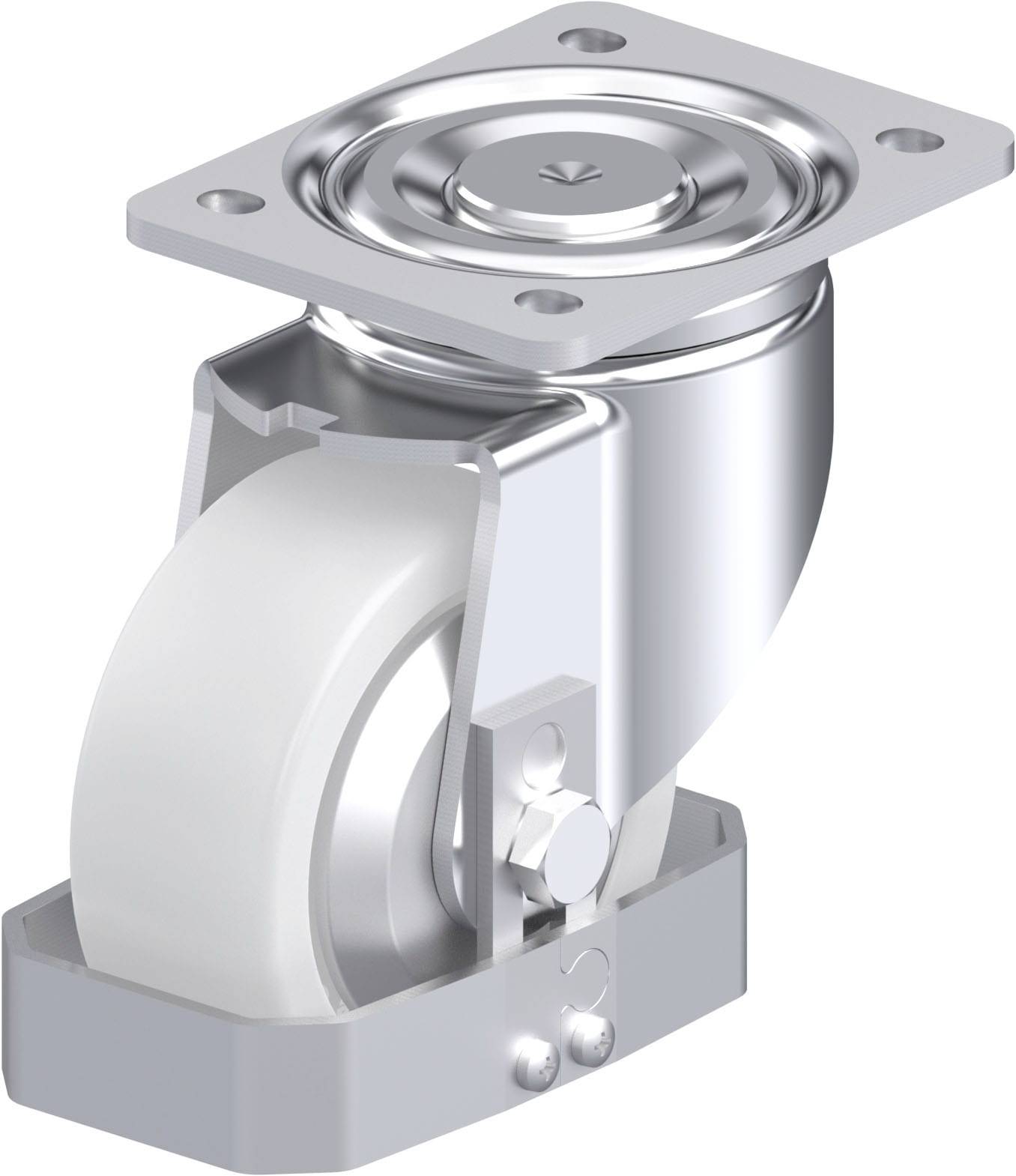 Blickle 940087 LH-SPO 127K-FA-FS Acéllemez forgógörgő KerékØ: 125 mm Teherbírás (max.): 750 kg 1 db