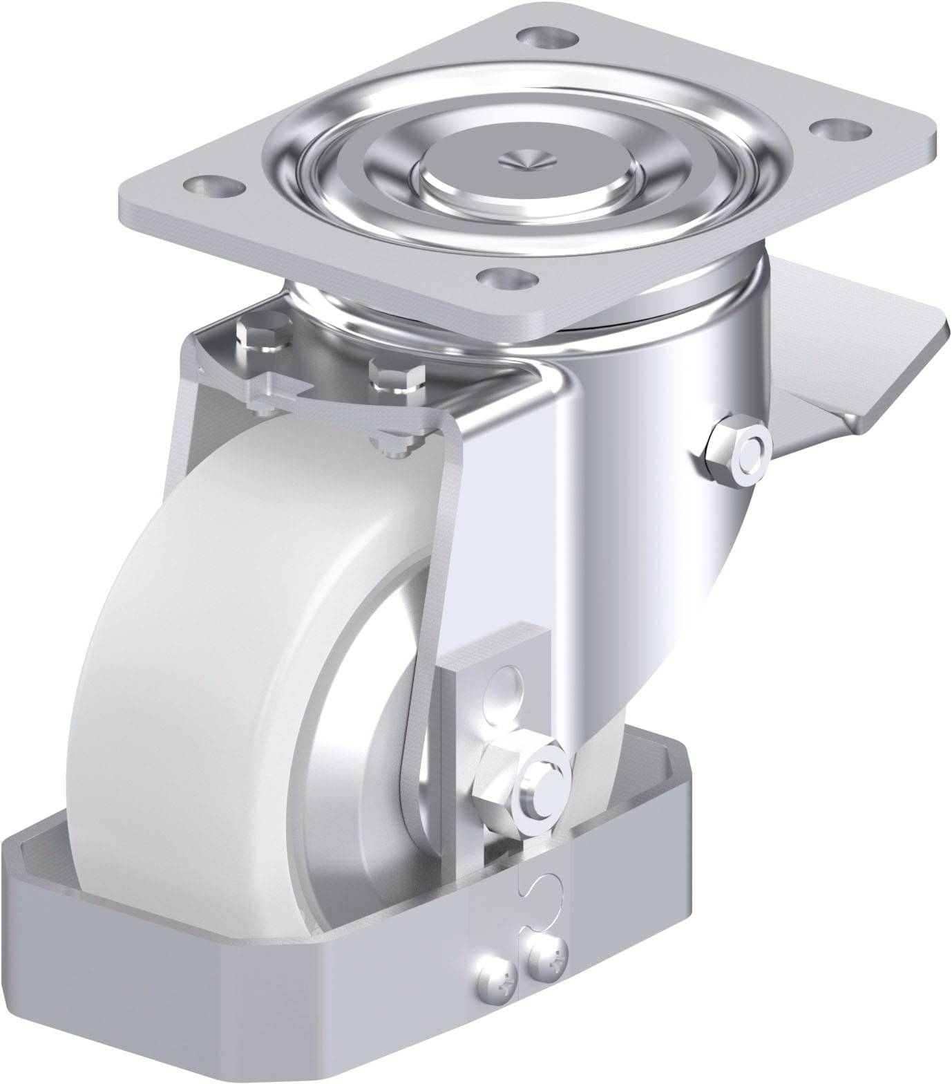 Blickle 940091 LH-SPO 127K-ST-FA-FS Acéllemez forgógörgő KerékØ: 125 mm Teherbírás (max.): 750 kg 1 db