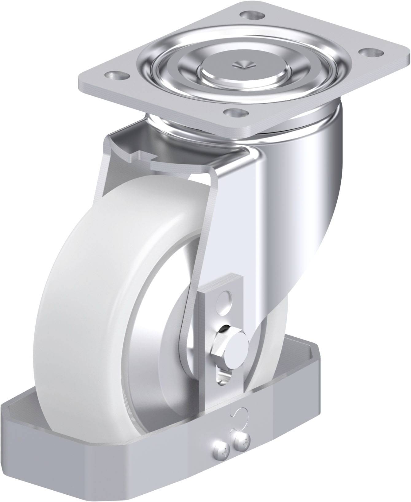 Blickle 885112 LH-SPO 150K-FA-FS Acéllemez forgógörgő KerékØ: 150 mm Teherbírás (max.): 800 kg 1 db
