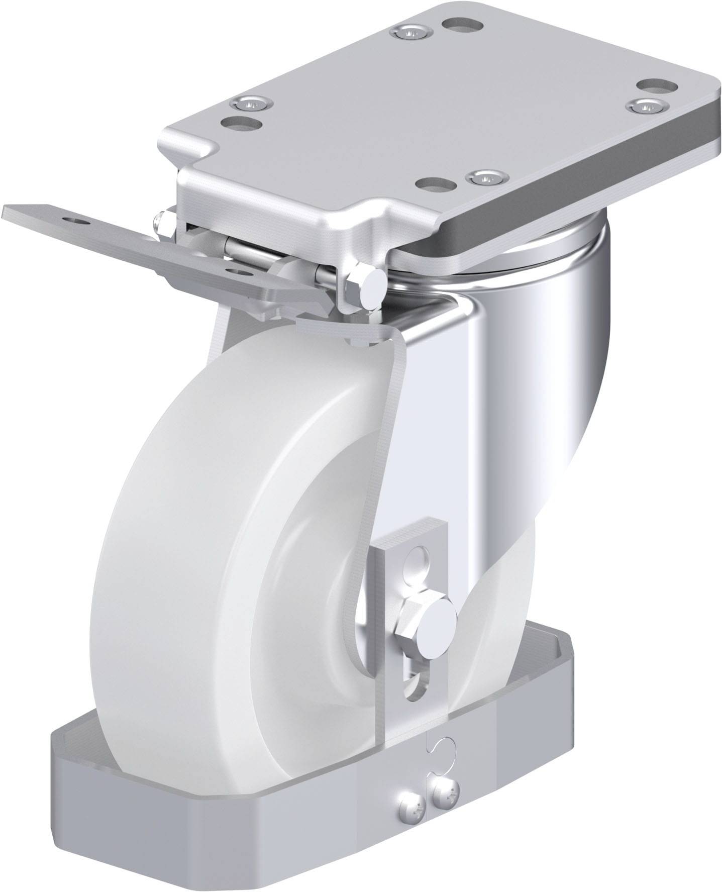 Blickle 940116 LH-SPO 160G-IS-FS Acéllemez forgógörgő KerékØ: 160 mm Teherbírás (max.): 850 kg 1 db