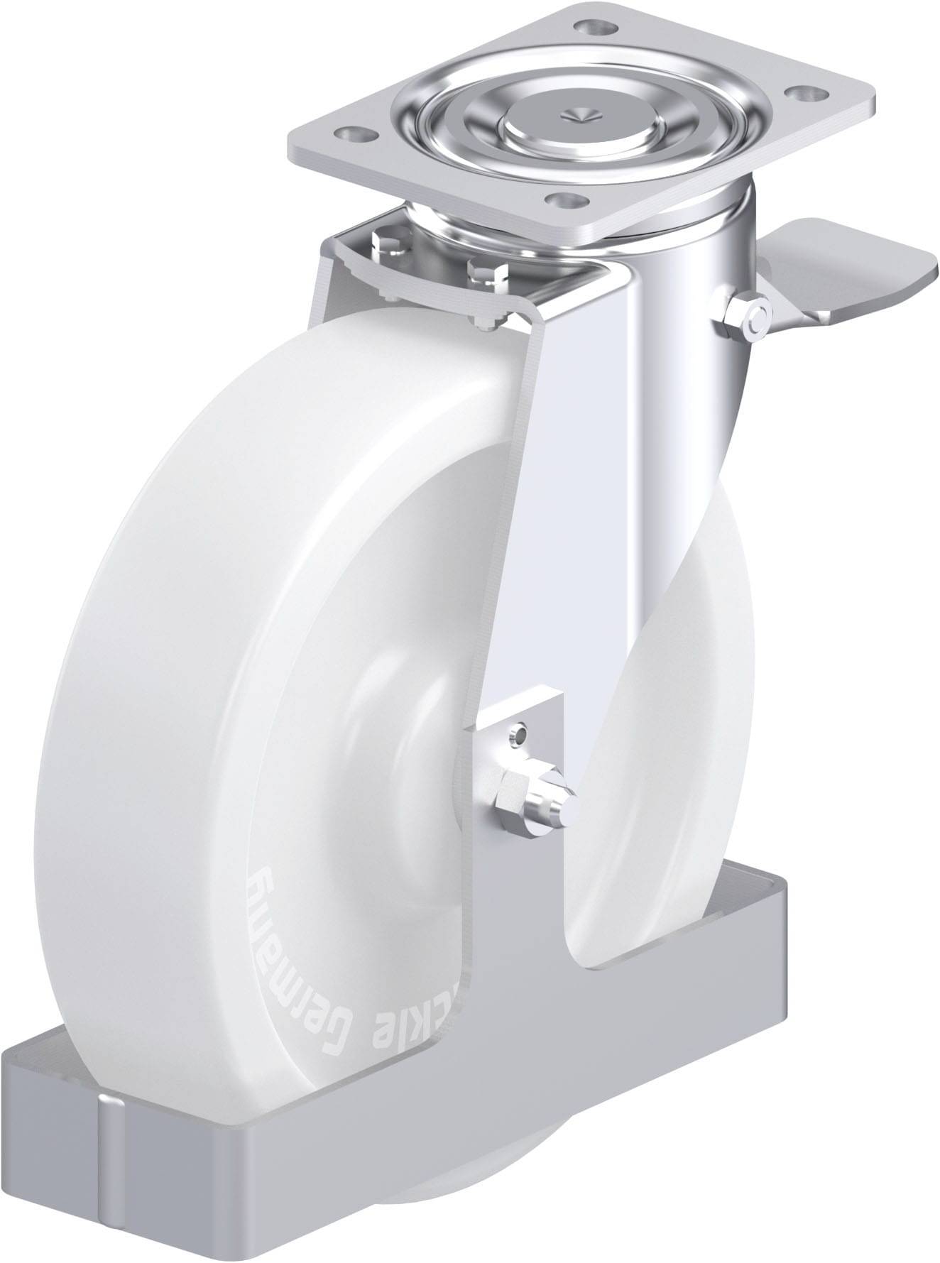 Blickle 940169 LH-SPO 250G-ST-FS Acéllemez forgógörgő KerékØ: 250 mm Teherbírás (max.): 900 kg 1 db