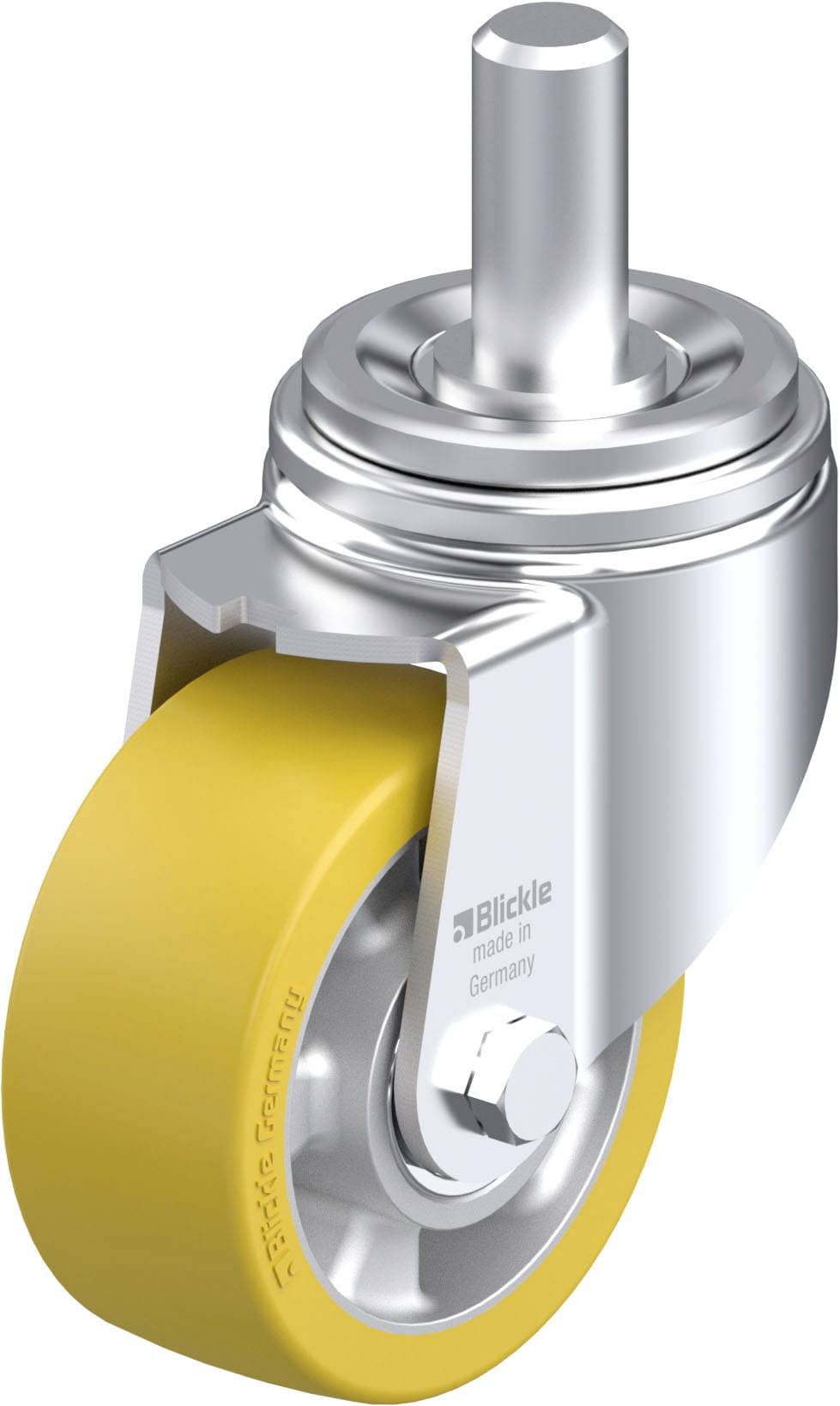 Blickle 754655 LHZ-ALTH 127K Acéllemez forgógörgő KerékØ: 125 mm Teherbírás (max.): 750 kg 1 db