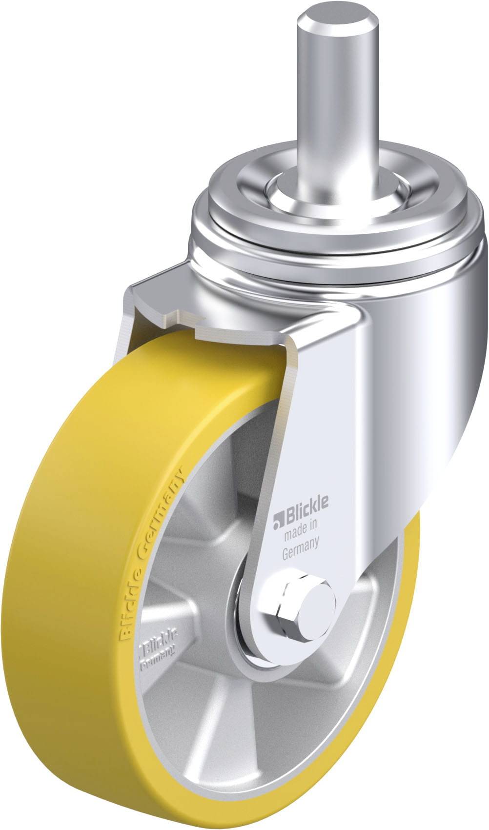 Blickle 754657 LHZ-ALTH 160K Acéllemez forgógörgő KerékØ: 160 mm Teherbírás (max.): 750 kg 1 db