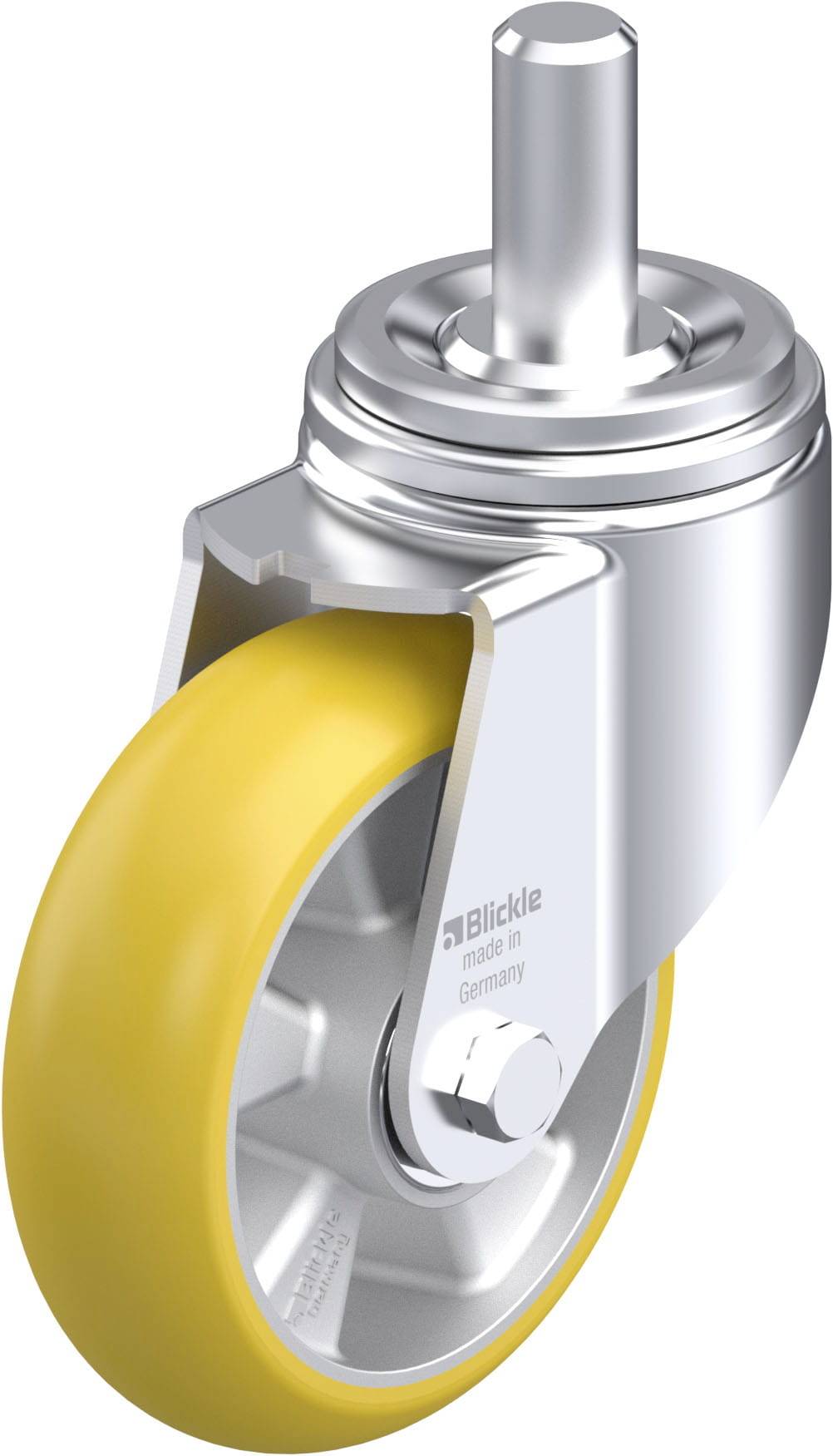 Blickle 930153 LHZ-ALTH 160K-CO Acéllemez forgógörgő KerékØ: 160 mm Teherbírás (max.): 750 kg 1 db