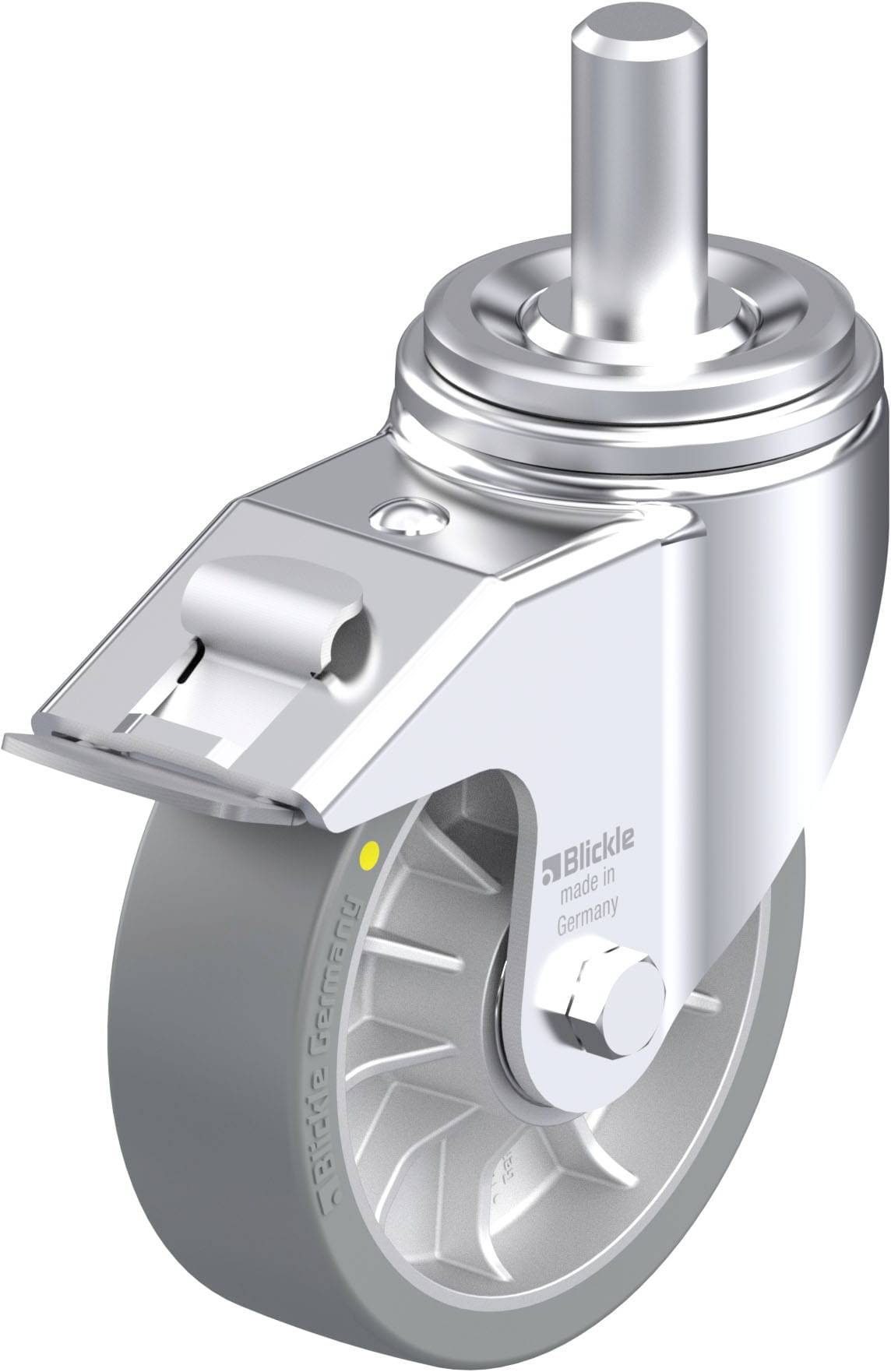 Blickle 936726 LHZ-ALTH 162K-FI-AS Acéllemez forgógörgő KerékØ: 160 mm Teherbírás (max.): 900 kg 1 db