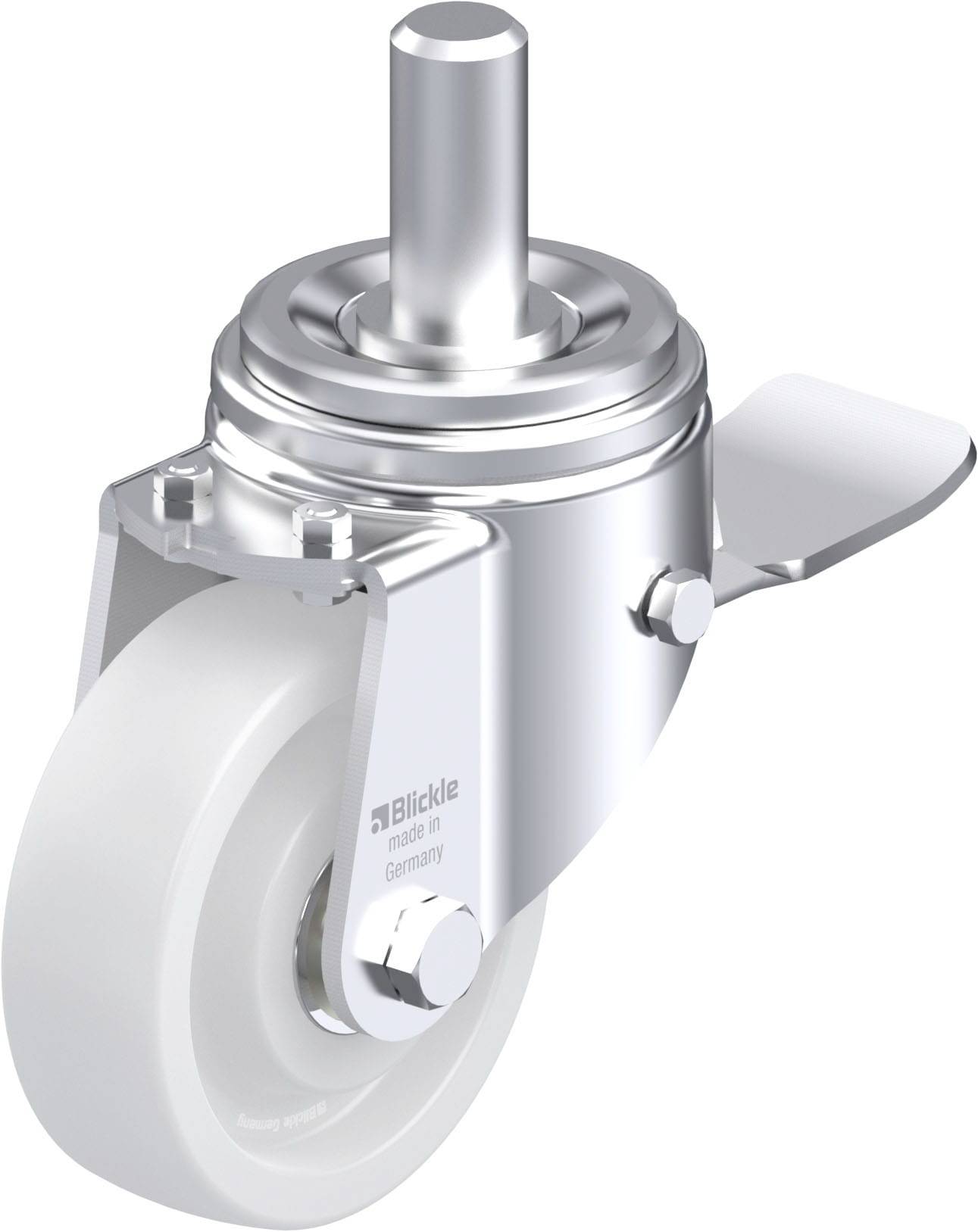 Blickle 852945 LHZ-SPO 127K-ST Acéllemez forgógörgő KerékØ: 125 mm Teherbírás (max.): 750 kg 1 db