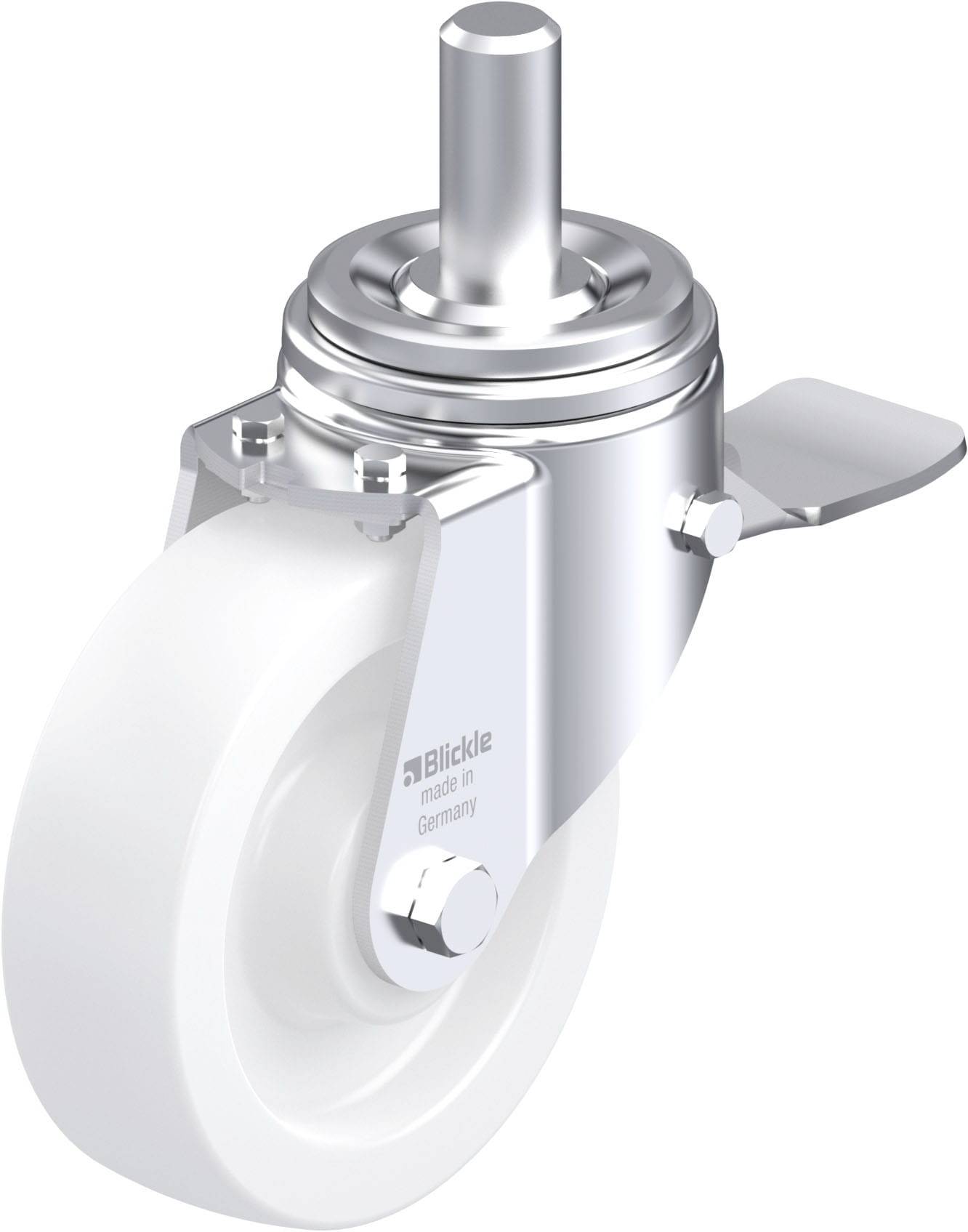 Blickle 852957 LHZ-SPO 160G-ST Acéllemez forgógörgő KerékØ: 160 mm Teherbírás (max.): 850 kg 1 db