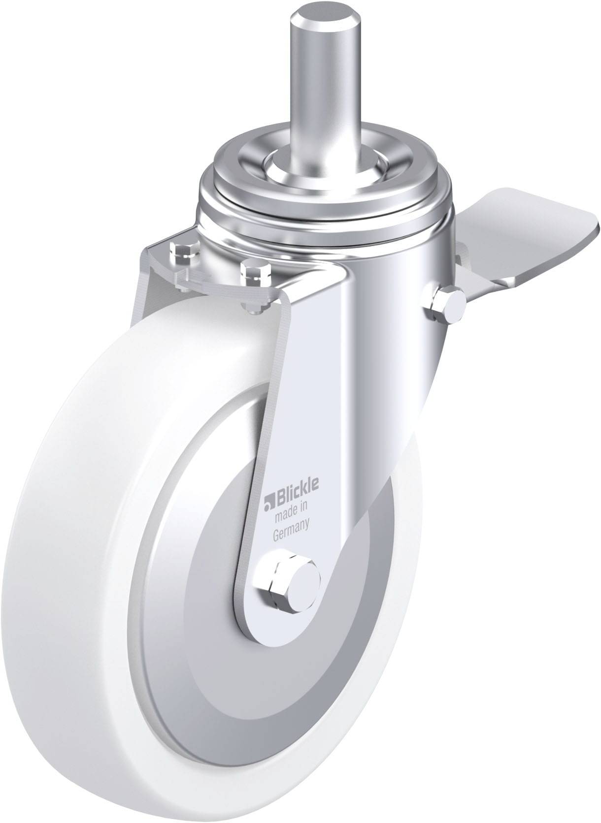 Blickle 852974 LHZ-SPO 200G-ST-FA Acéllemez forgógörgő KerékØ: 200 mm Teherbírás (max.): 900 kg 1 db