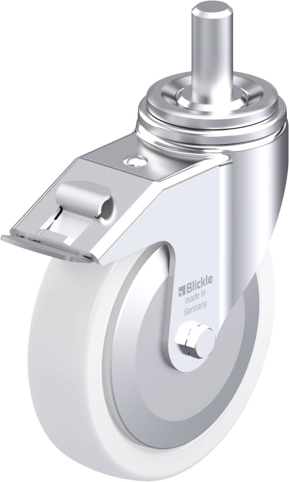 Blickle 852976 LHZ-SPO 200K-FI-FA Acéllemez forgógörgő KerékØ: 200 mm Teherbírás (max.): 900 kg 1 db