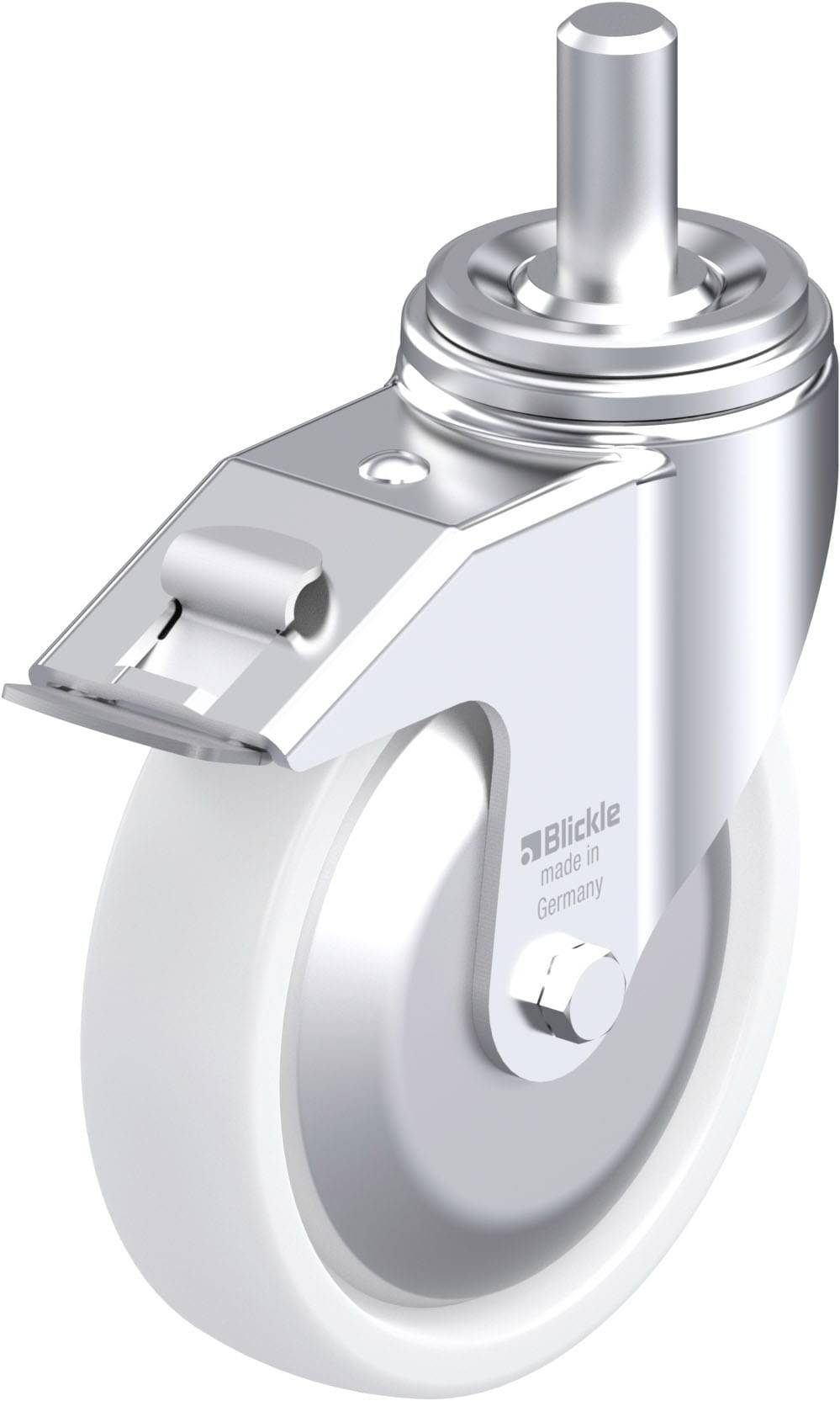 Blickle 852968 LHZ-SPO 201K-FI-FA Acéllemez forgógörgő KerékØ: 200 mm Teherbírás (max.): 900 kg 1 db