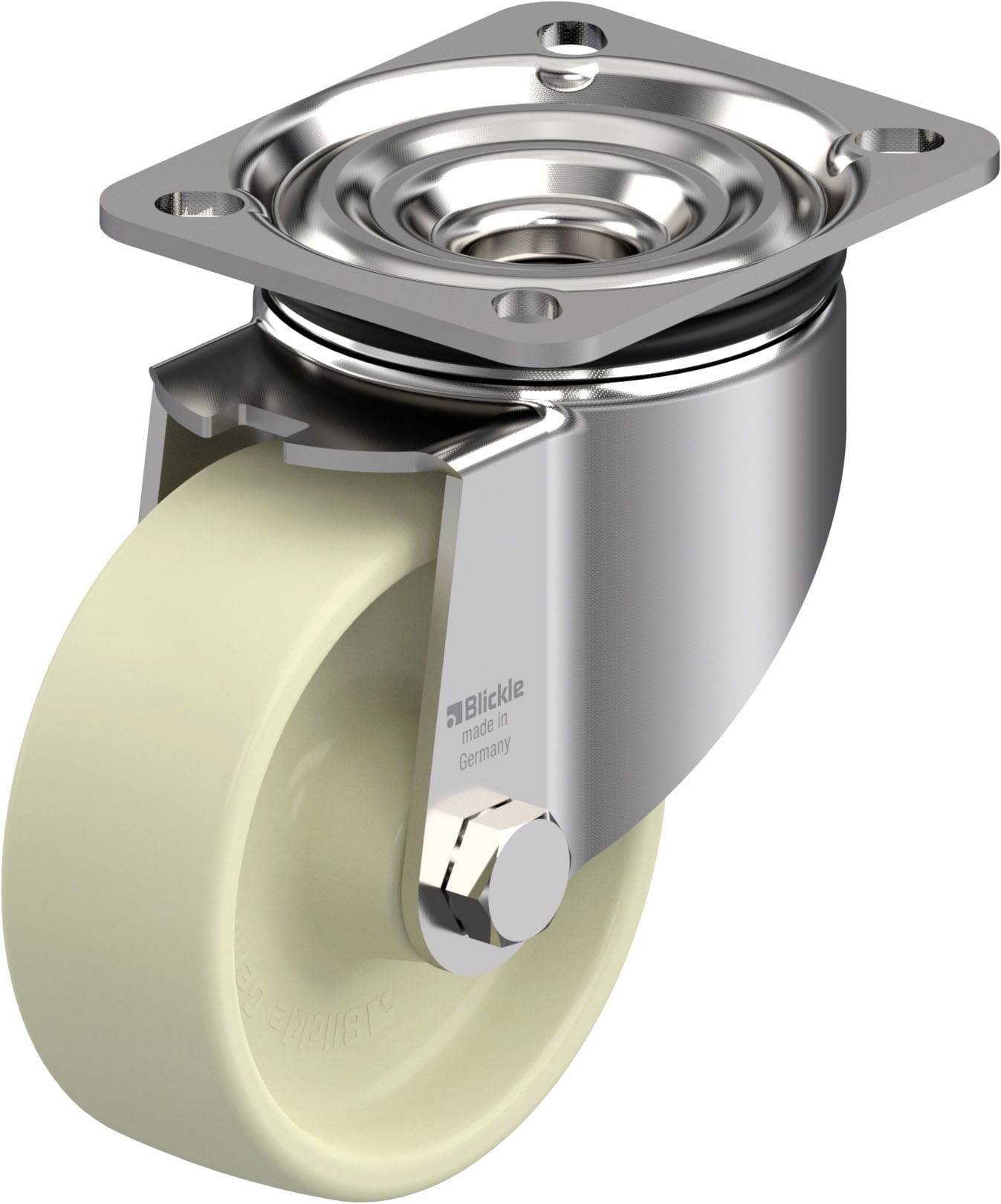 Blickle 940378 LIKX-POH 102G-1 Hőálló rozsdamentes acél forgógörgő KerékØ: 100 mm Teherbírás (max.): 300 kg 1 db