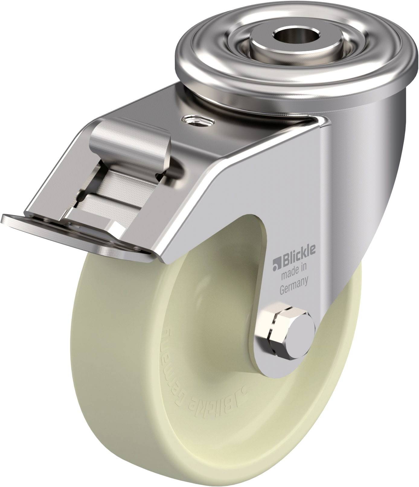 Blickle 880507 LIXR-POH 100G-FI Hőálló rozsdamentes acél forgógörgő KerékØ: 100 mm Teherbírás (max.): 150 kg 1 db