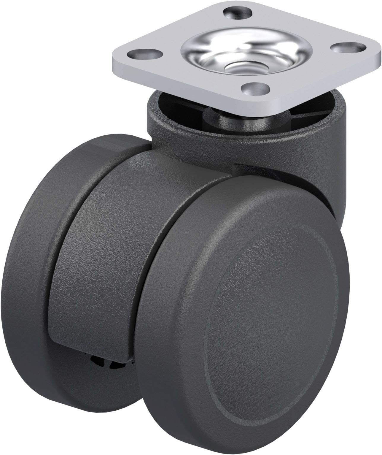 Blickle 842675 LKDB-PUA 50G-P20 Műanyag dupla forgógörgő KerékØ: 50 mm Teherbírás (max.): 50 kg 1 db