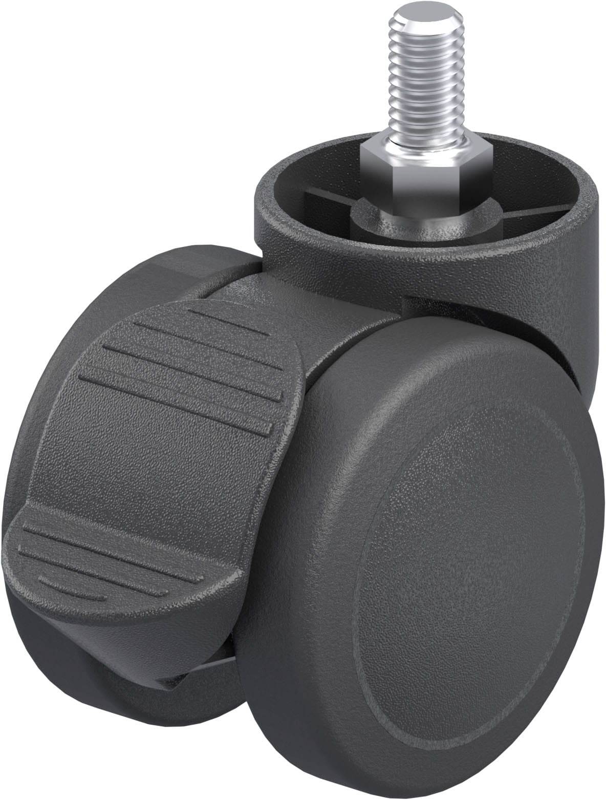 Blickle 759285 LKDB-PUA 50G-RA Műanyag dupla forgógörgő KerékØ: 50 mm Teherbírás (max.): 50 kg 1 db