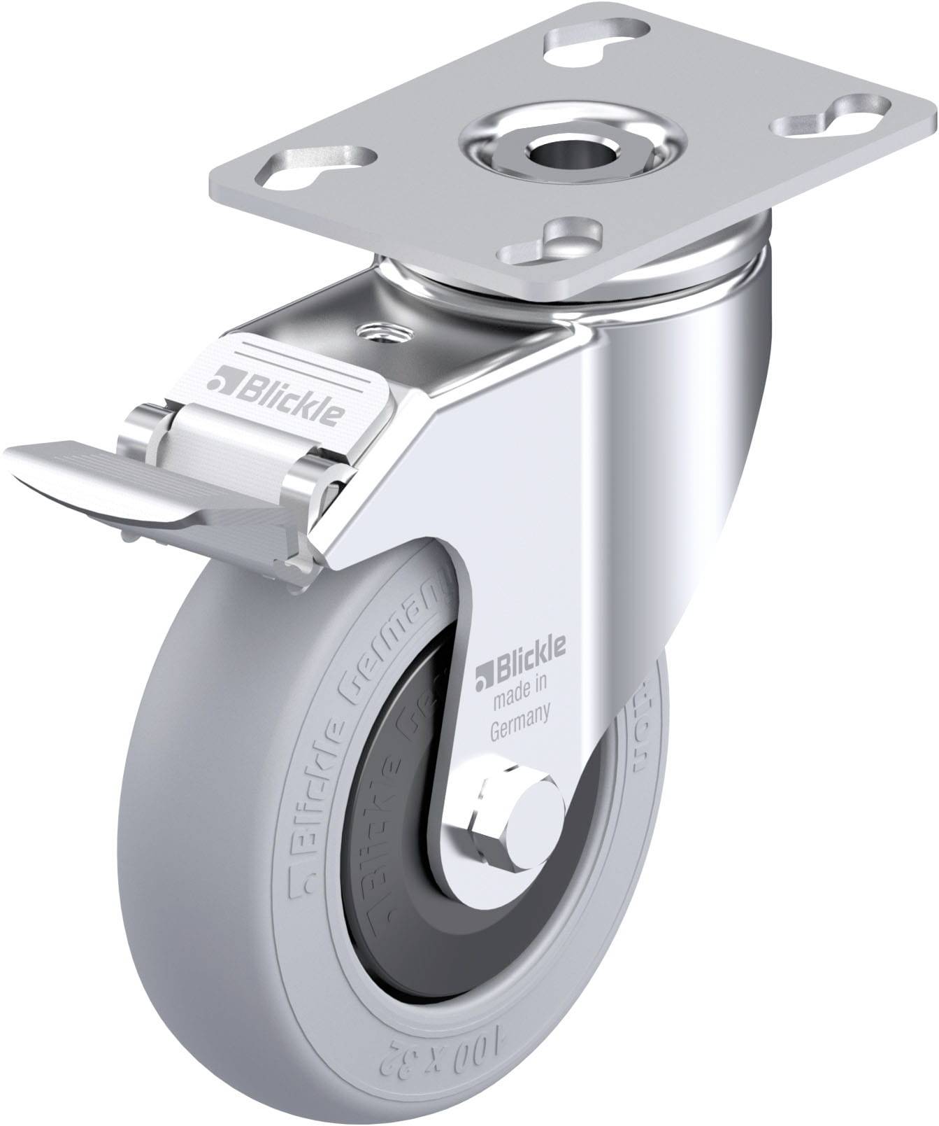 Blickle 921799 LKPA-POES 102KF-FI-SG Beálló görgő KerékØ: 100 mm Teherbírás (max.): 120 kg 1 db