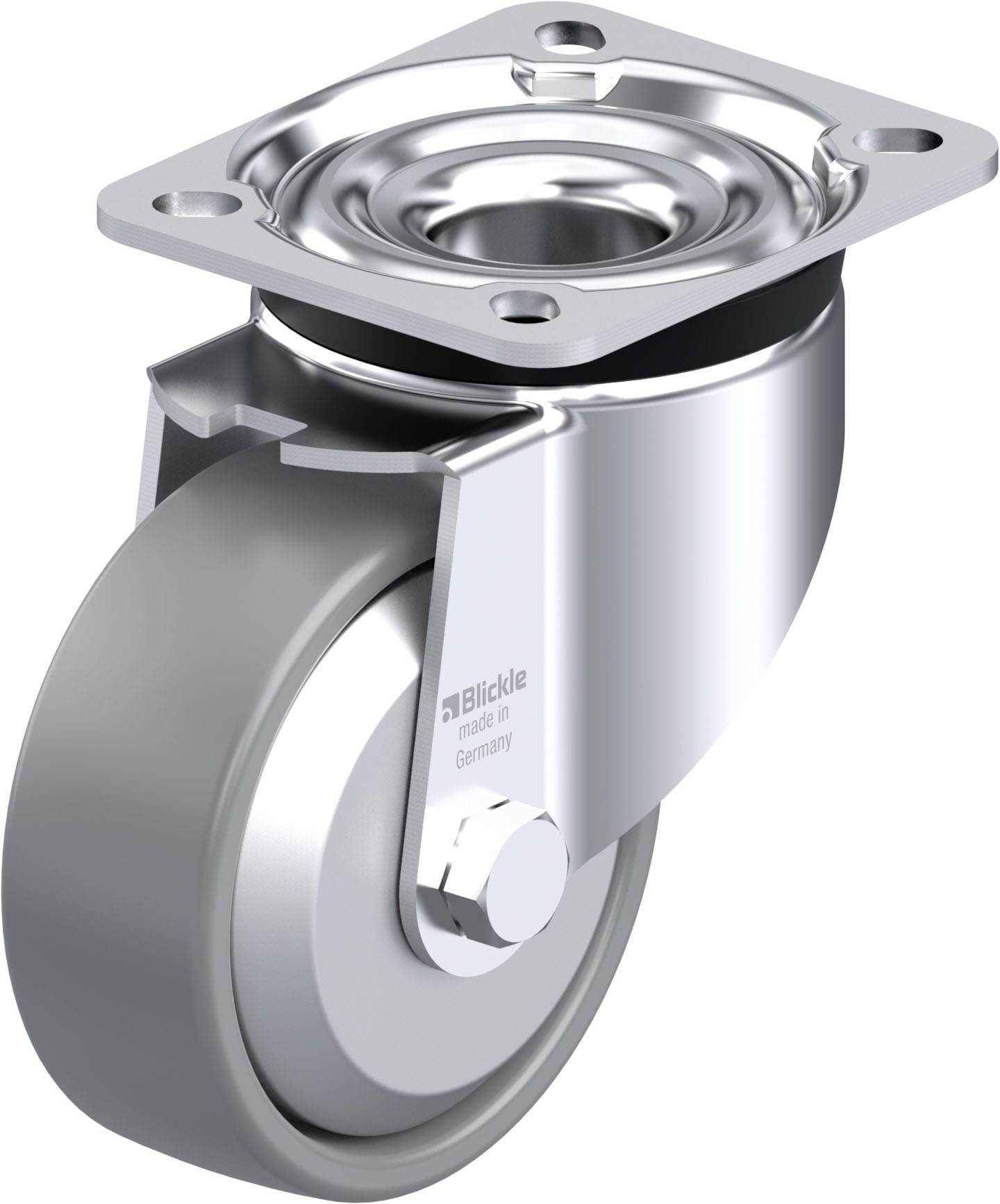 Blickle 946784 LK-PO 100KA-1-ELS-FA Acéllemez forgógörgő KerékØ: 100 mm Teherbírás (max.): 280 kg 1 db