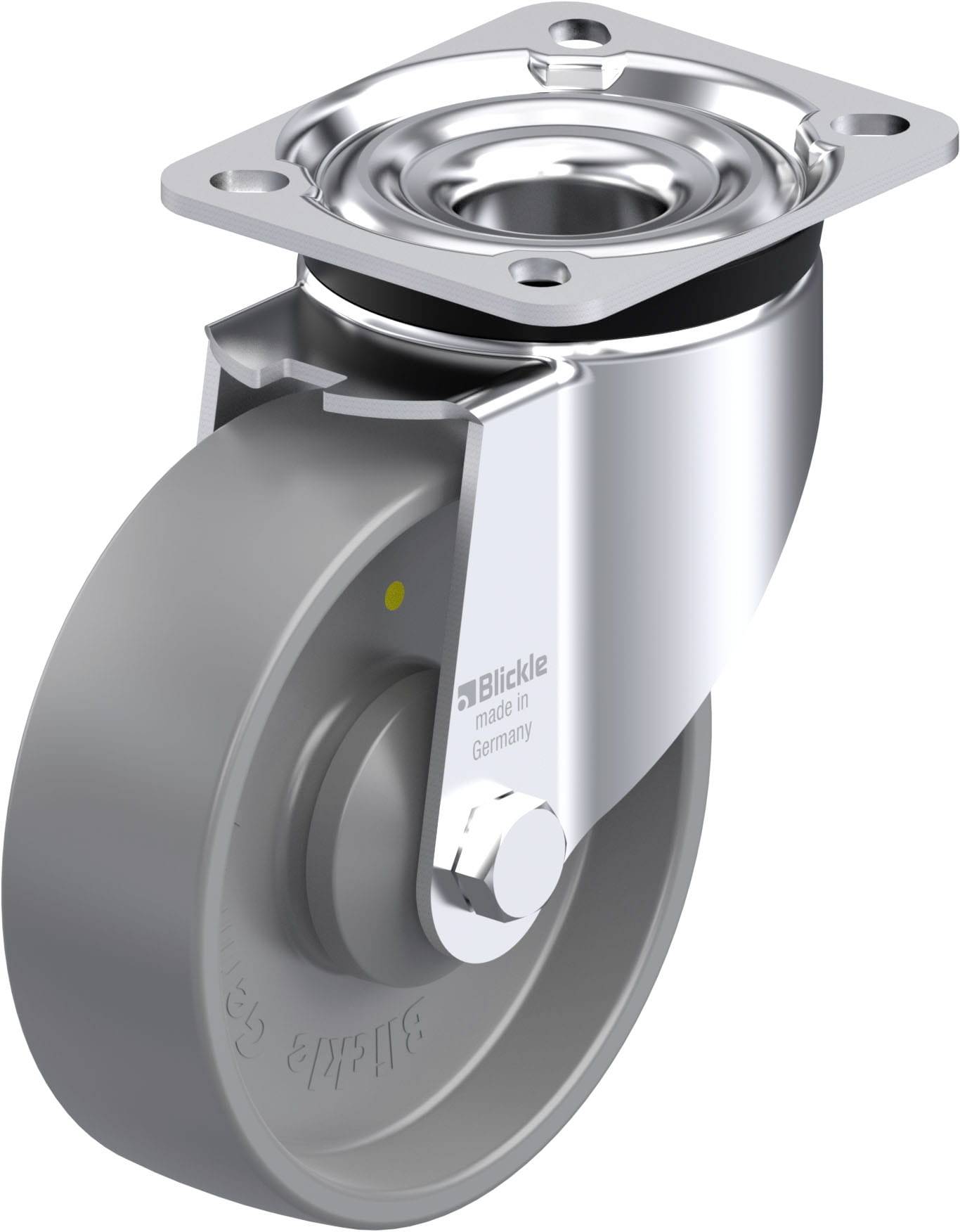 Blickle 936938 LK-PO 125KA-1-ELS Acéllemez forgógörgő KerékØ: 125 mm Teherbírás (max.): 300 kg 1 db