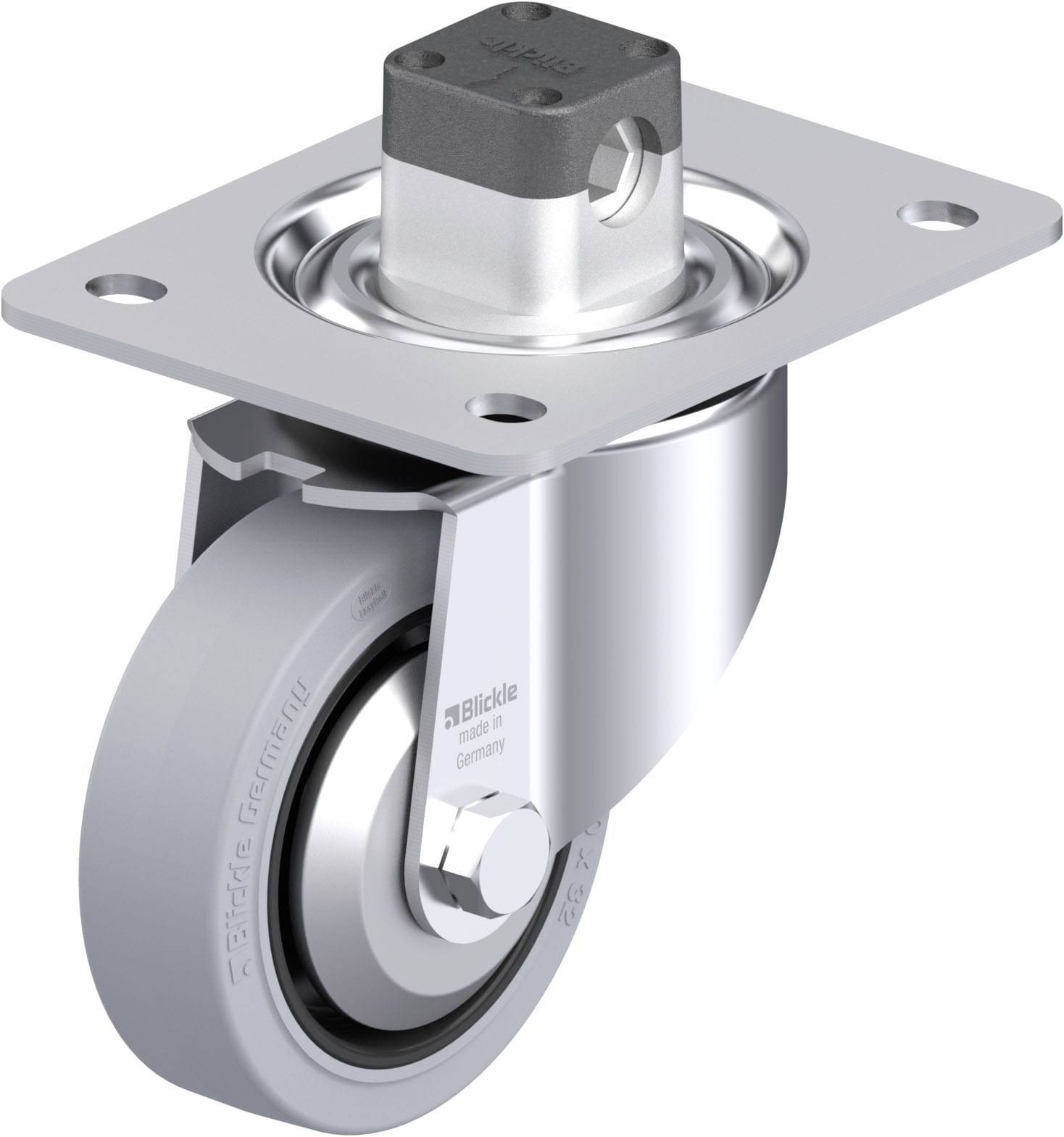 Blickle 851017 LK-POEV 100R-3-CS11-SG-FA Acéllemez forgógörgő KerékØ: 100 mm Teherbírás (max.): 200 kg 1 db