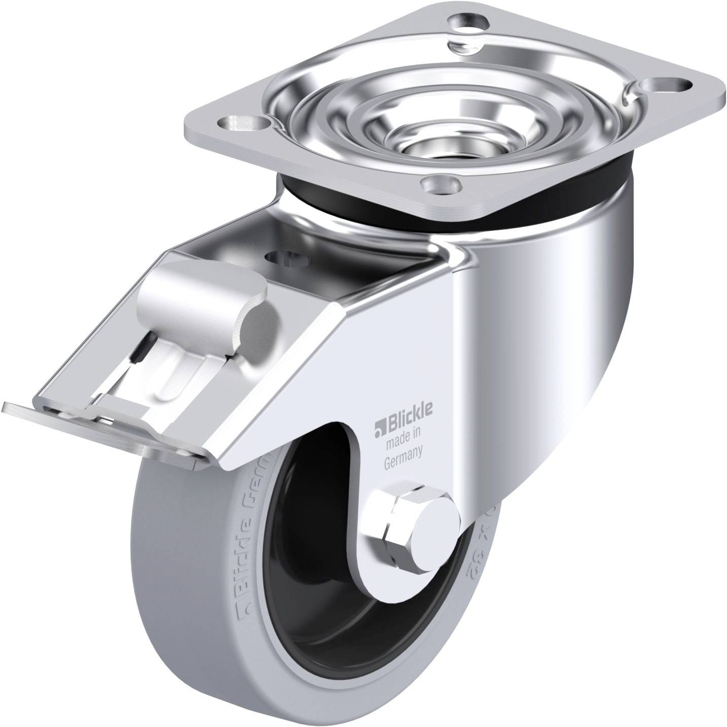 Blickle 850927 LK-POEV 100XR-1-FI-SG Acéllemez forgógörgő KerékØ: 100 mm Teherbírás (max.): 200 kg 1 db
