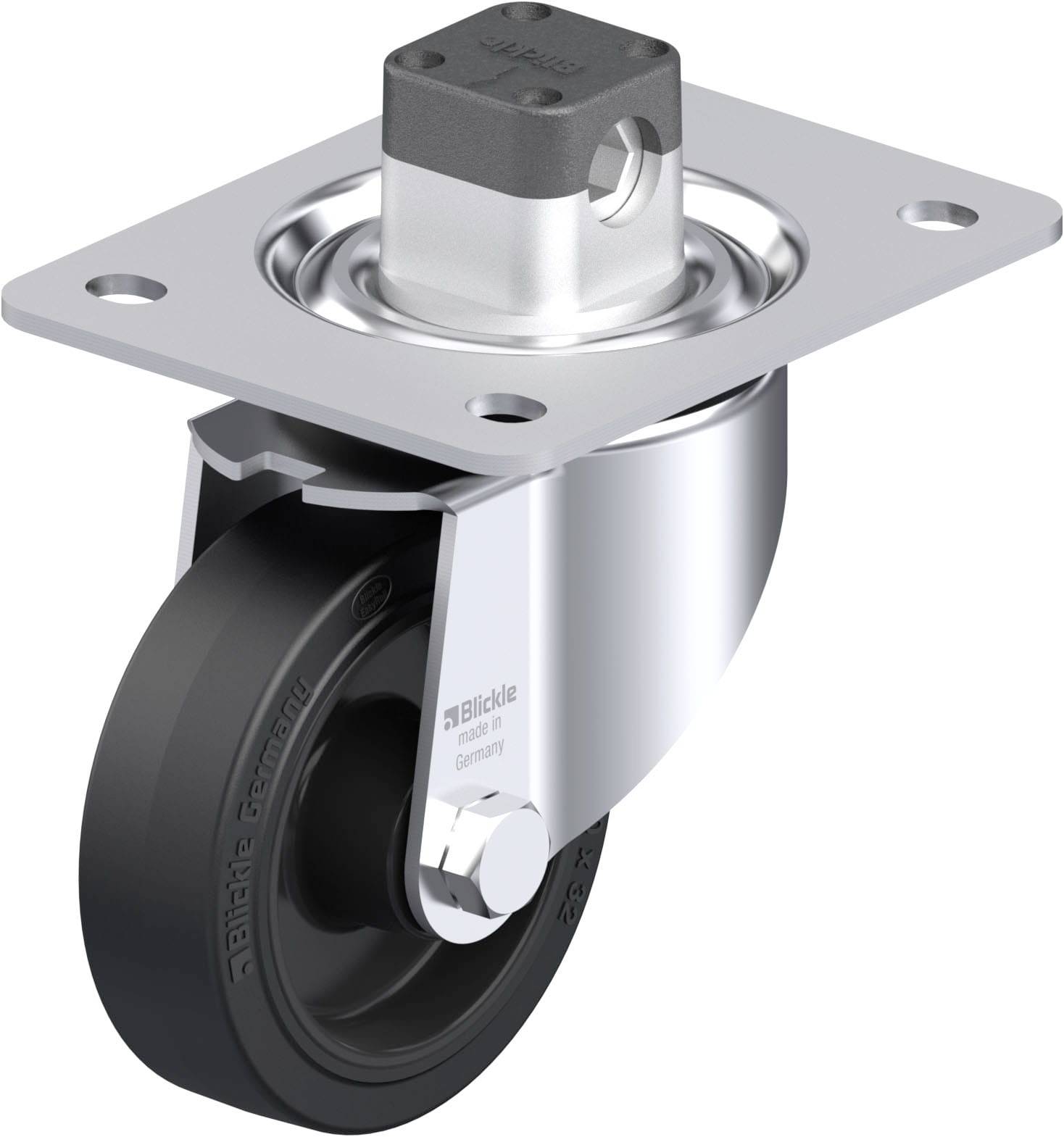 Blickle 850997 LK-POEV 100XR-3-CS11 Acéllemez forgógörgő KerékØ: 100 mm Teherbírás (max.): 200 kg 1 db
