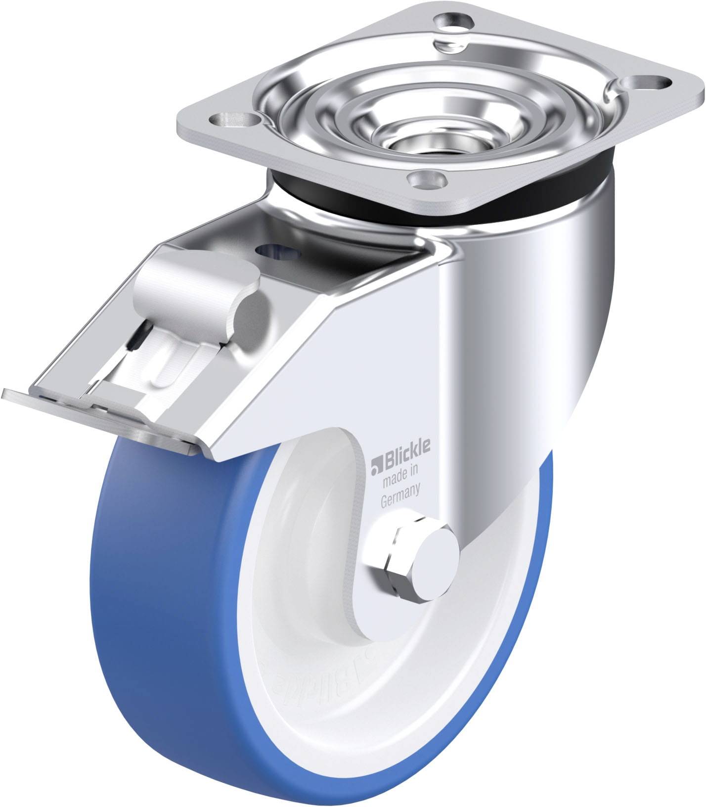 Blickle 936392 LK-POTHS 125KA-1-FI Acéllemez forgógörgő KerékØ: 125 mm Teherbírás (max.): 275 kg 1 db