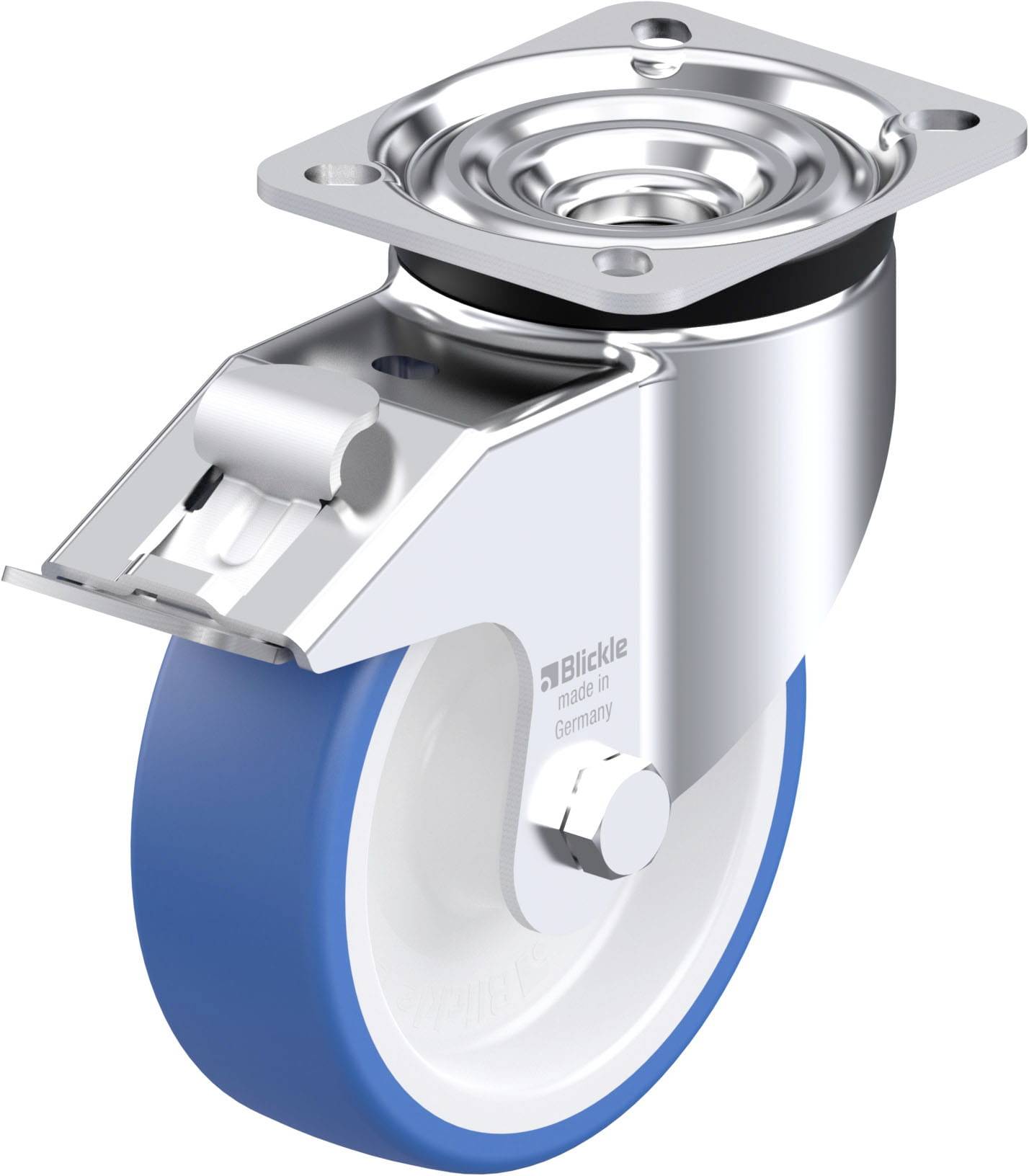 Blickle 936410 LK-POTHS 125R-1-FI Acéllemez forgógörgő KerékØ: 125 mm Teherbírás (max.): 275 kg 1 db