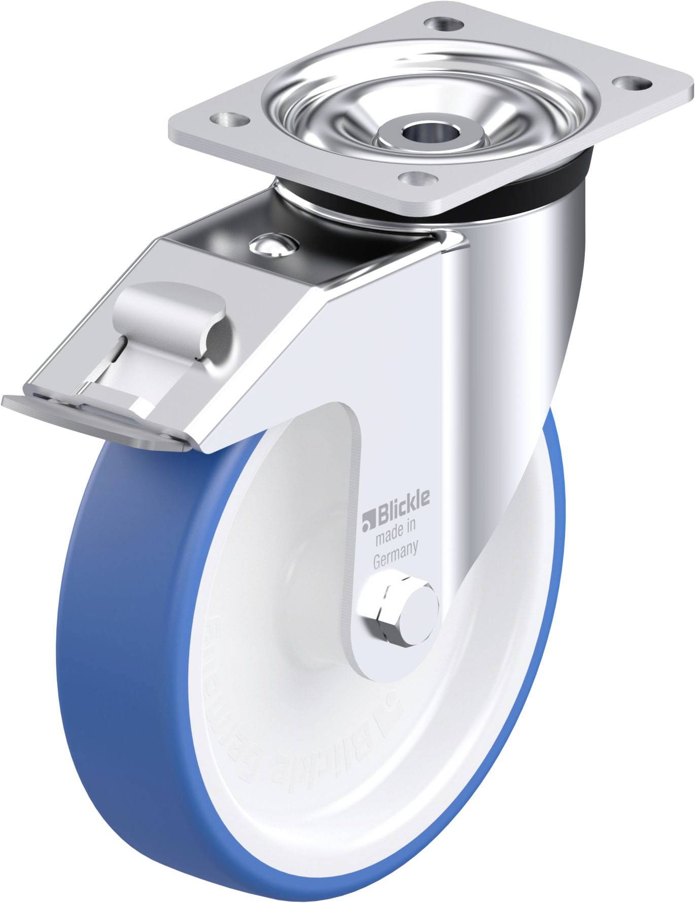 Blickle 936434 LK-POTHS 200G-FI Acéllemez forgógörgő KerékØ: 200 mm Teherbírás (max.): 550 kg 1 db