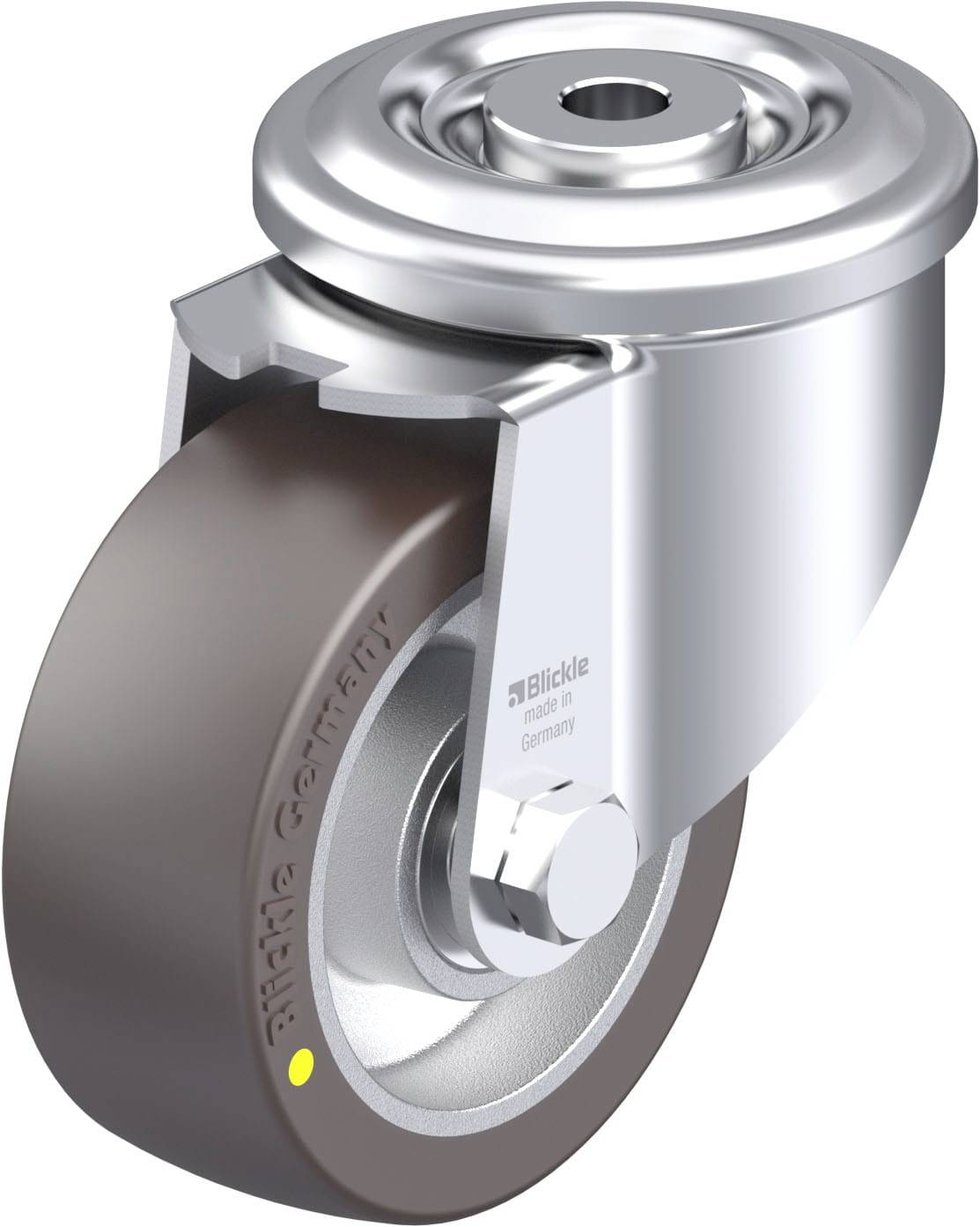 Blickle 915977 LKR-ALST 100K-AS Acéllemez forgógörgő KerékØ: 100 mm Teherbírás (max.): 320 kg 1 db