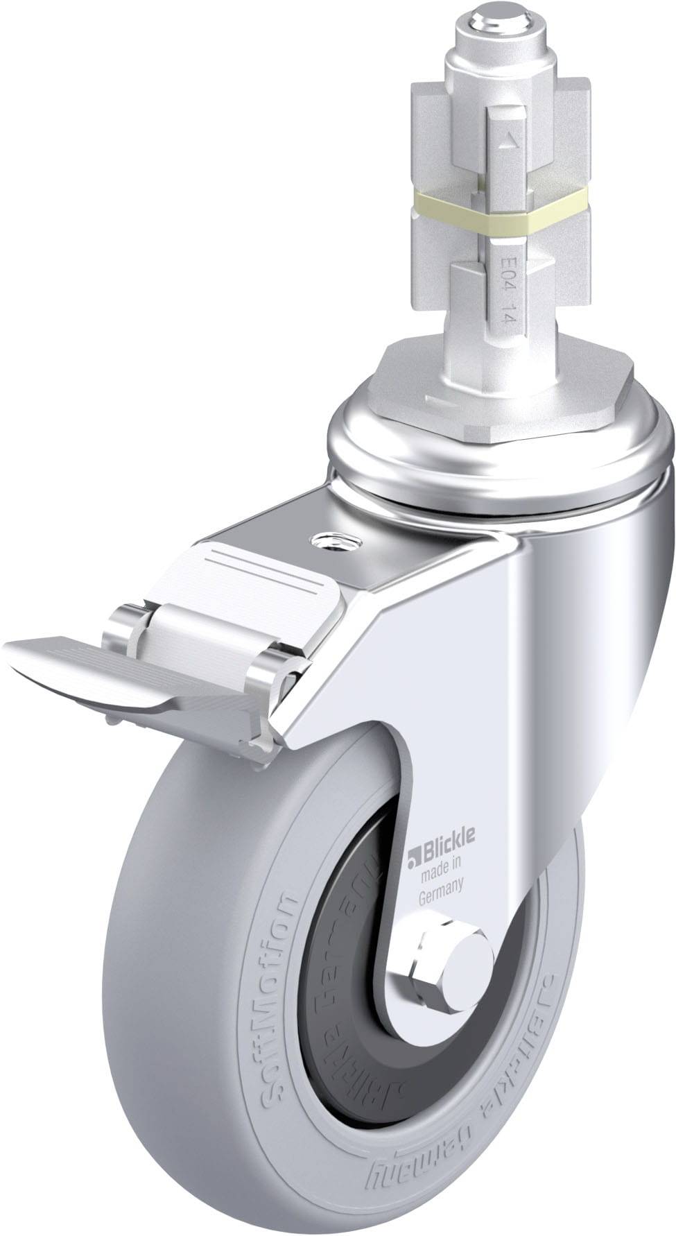 Blickle 952336 LKRA-POES 102KF-11-FI-SG-E14 Beálló görgő KerékØ: 100 mm Teherbírás (max.): 120 kg 1 db