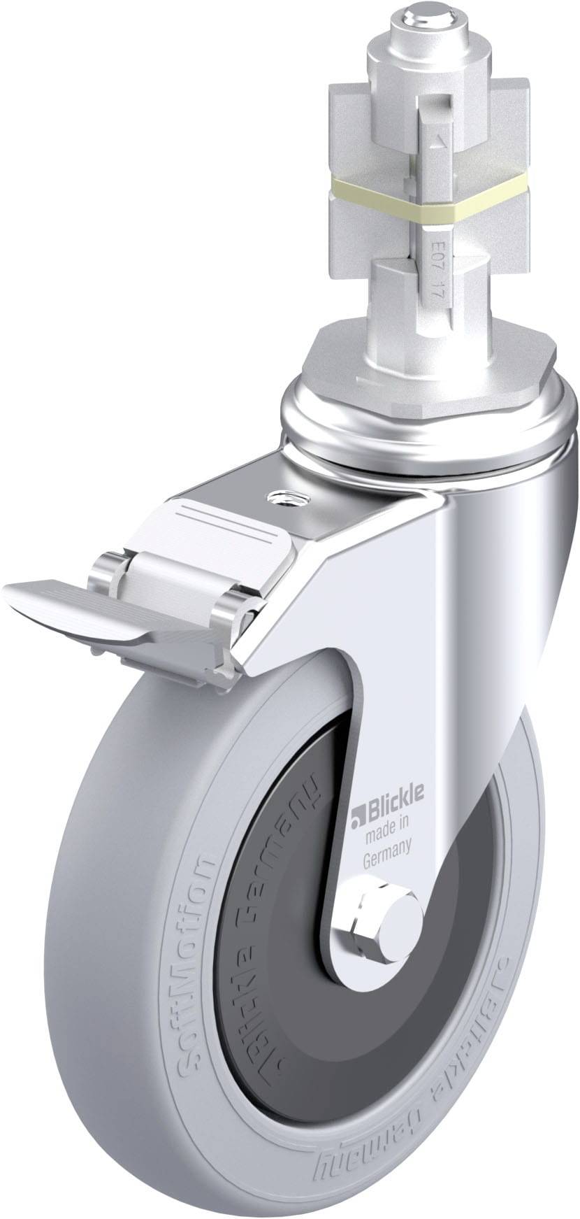 Blickle 952366 LKRA-POES 127KF-11-FI-SG-E17 Beálló görgő KerékØ: 125 mm Teherbírás (max.): 120 kg 1 db