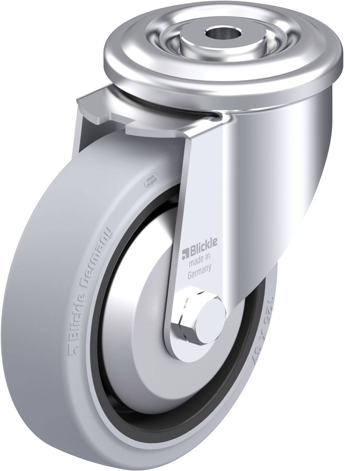 Blickle 851532 LKR-POEV 125R-SG-FA Acéllemez forgógörgő KerékØ: 125 mm Teherbírás (max.): 250 kg 1 db