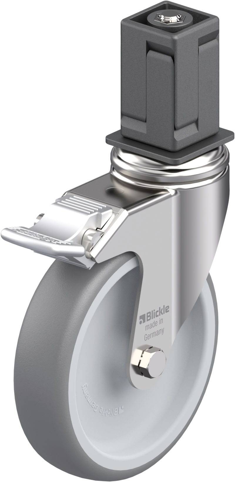 Blickle 925038 LKRXA-TPA 126G-11-FI-EXV18 Rozsdamentes acél készülék forgógörgő KerékØ: 125 mm Teherbírás (max.): 120 kg 1 db