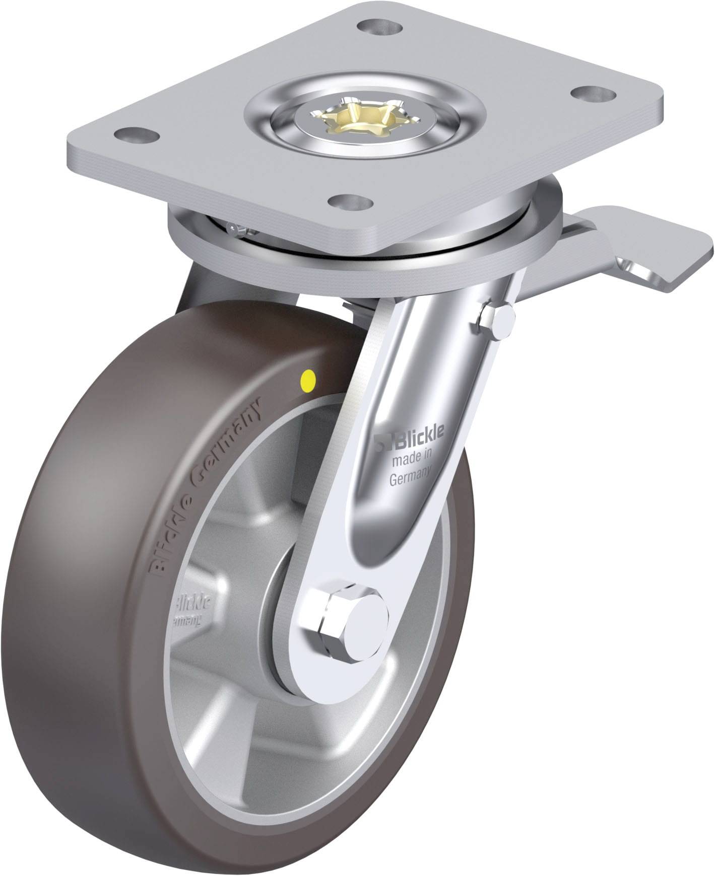 Blickle 936559 LO-ALST 160K-ST-AS Nagy teherbírású forgógörgő KerékØ: 160 mm Teherbírás (max.): 580 kg 1 db
