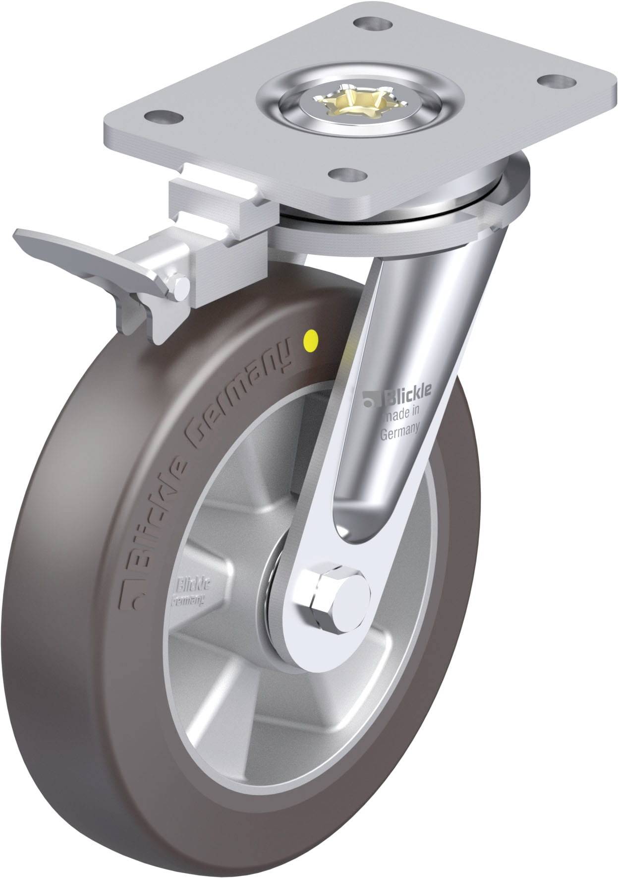 Blickle 936562 LO-ALST 200K-AS-RI4 Nagy teherbírású forgógörgő KerékØ: 200 mm Teherbírás (max.): 750 kg 1 db