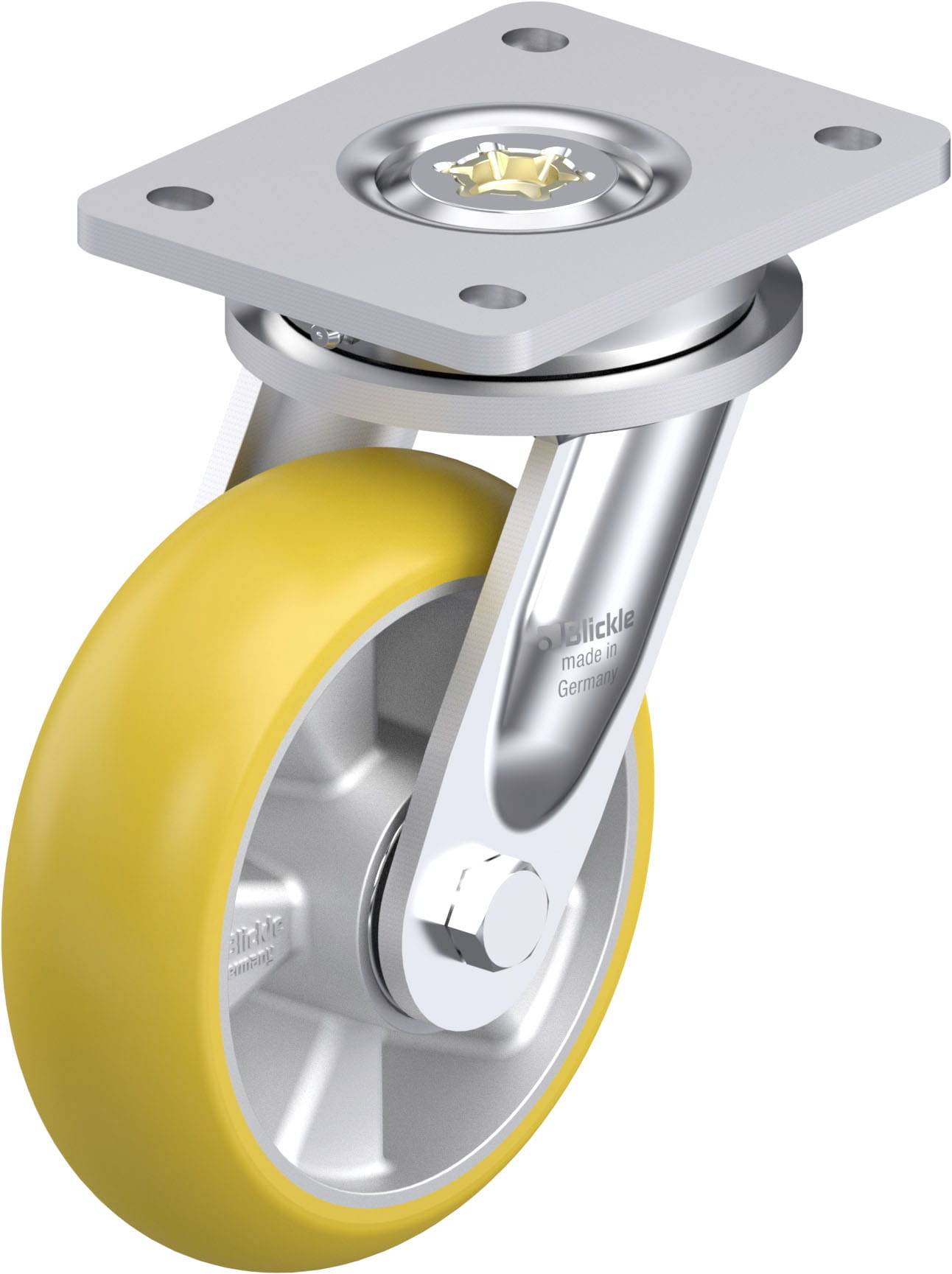 Blickle 884488 LO-ALTH 160K-CO Nagy teherbírású forgógörgő KerékØ: 160 mm Teherbírás (max.): 750 kg 1 db