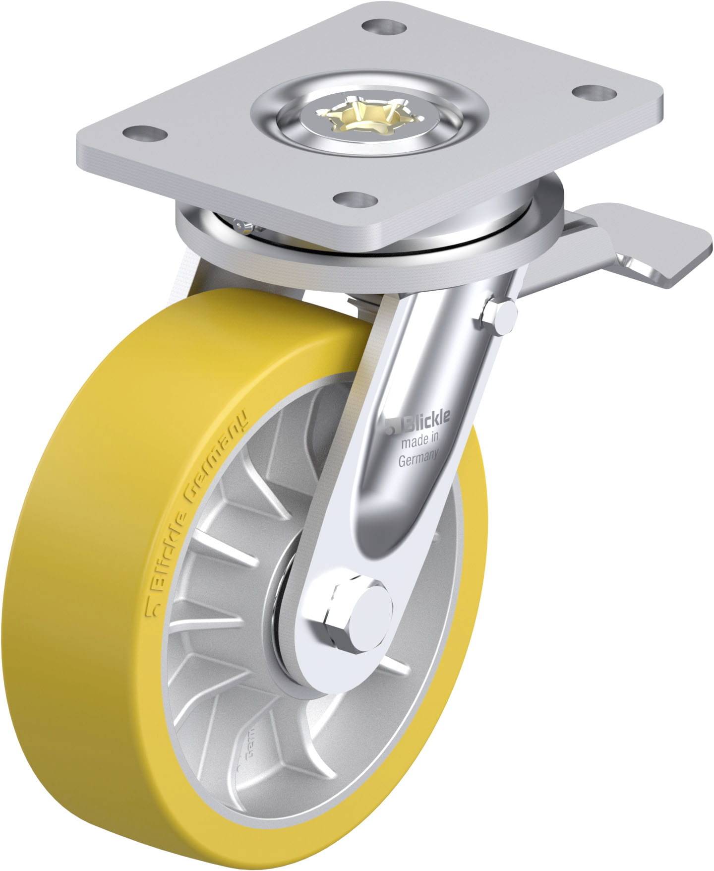 Blickle 936768 LO-ALTH 162K-ST Nagy teherbírású forgógörgő KerékØ: 160 mm Teherbírás (max.): 950 kg 1 db